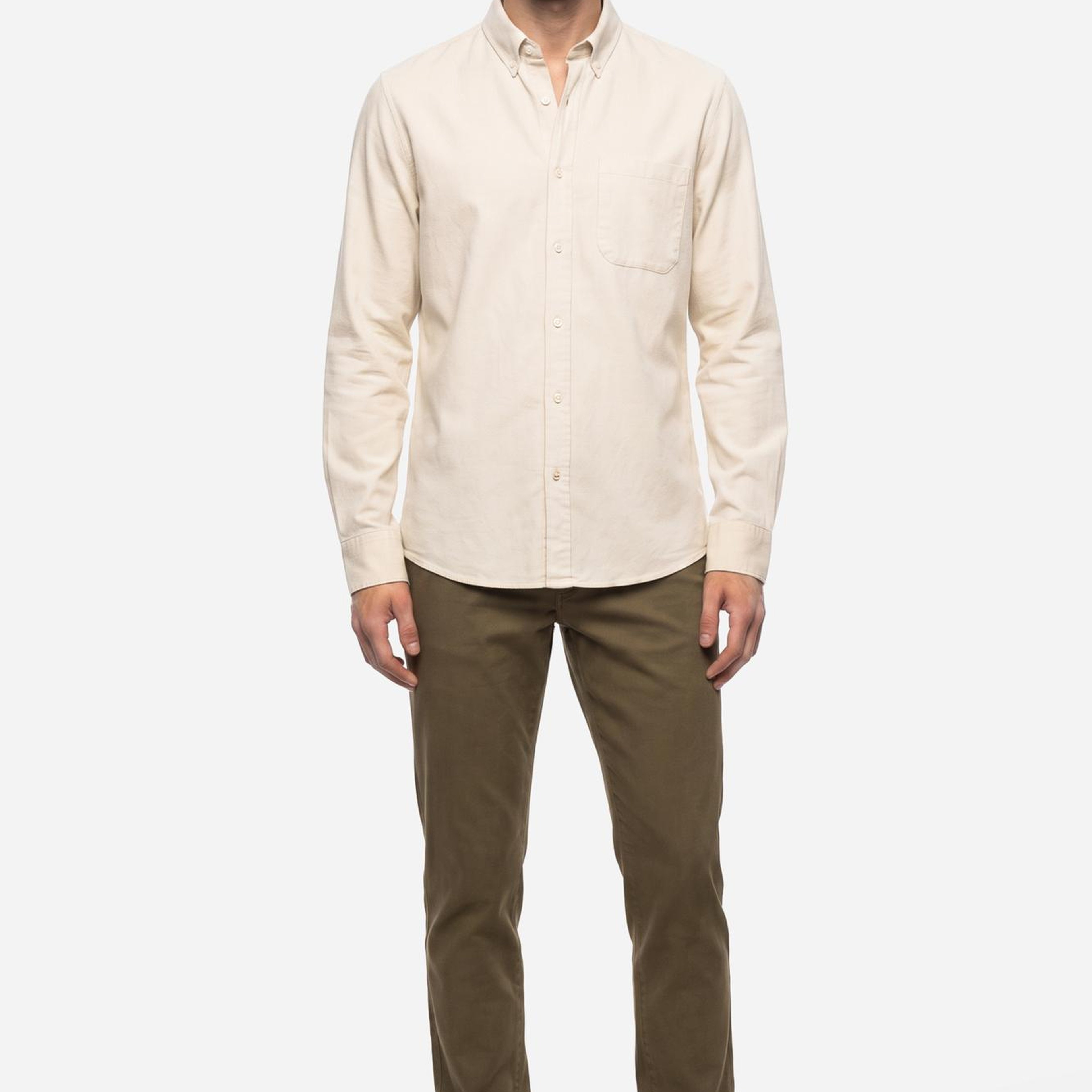 Erkek Kahverengi Slim Straight Fit Pantolon