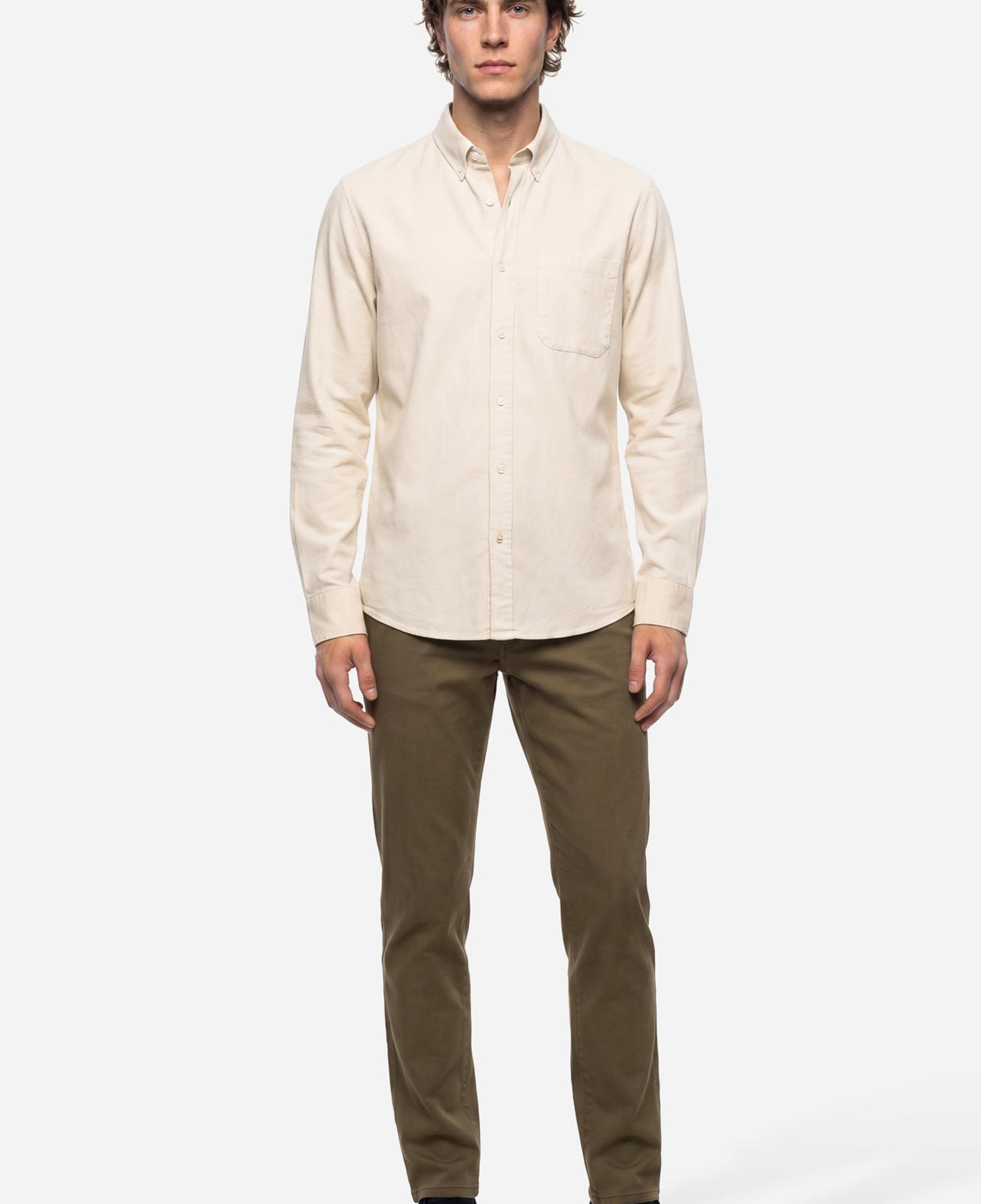 Erkek Kahverengi Slim Straight Fit Pantolon