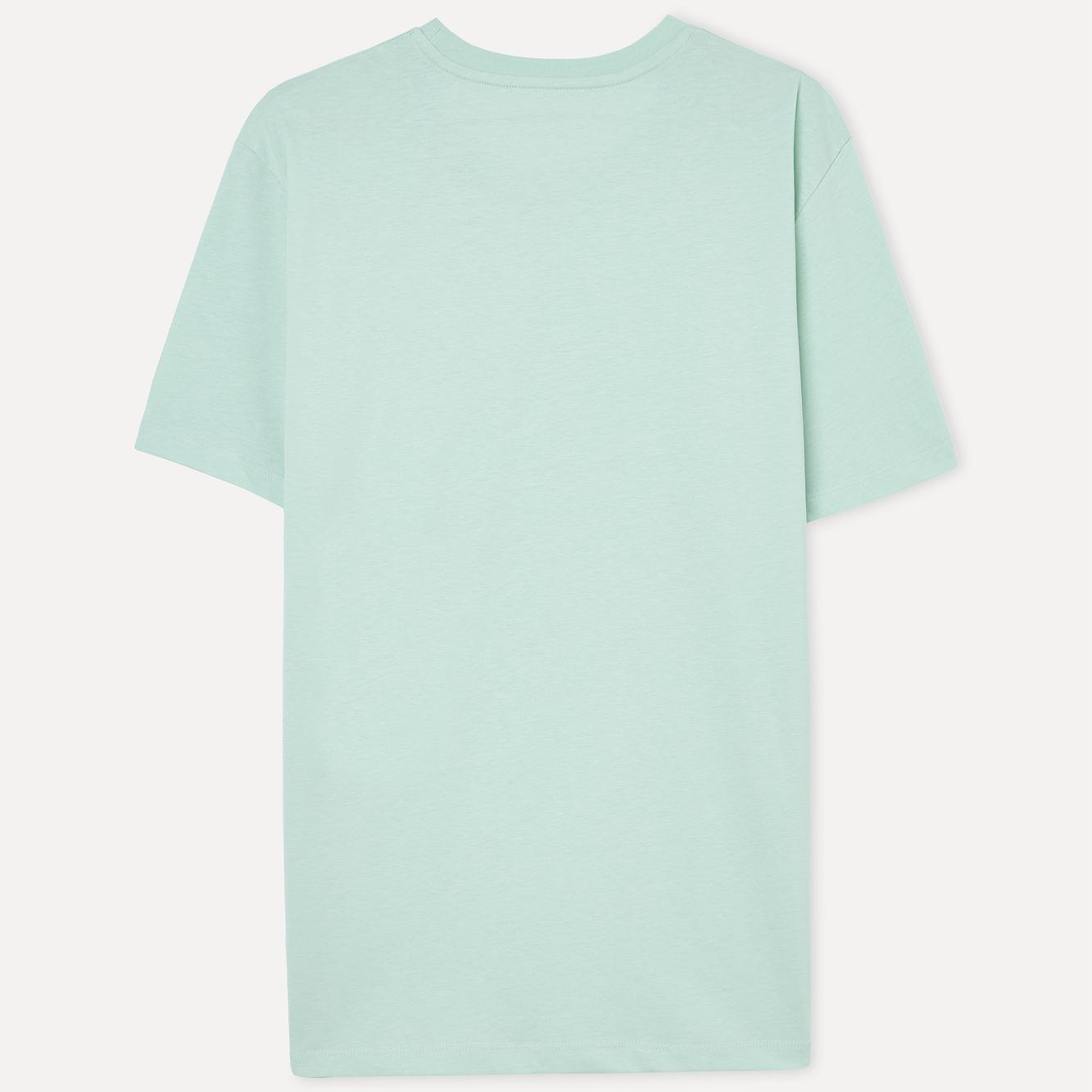 Erkek Yeşil Pamuklu Bisiklet Yaka T-Shirt
