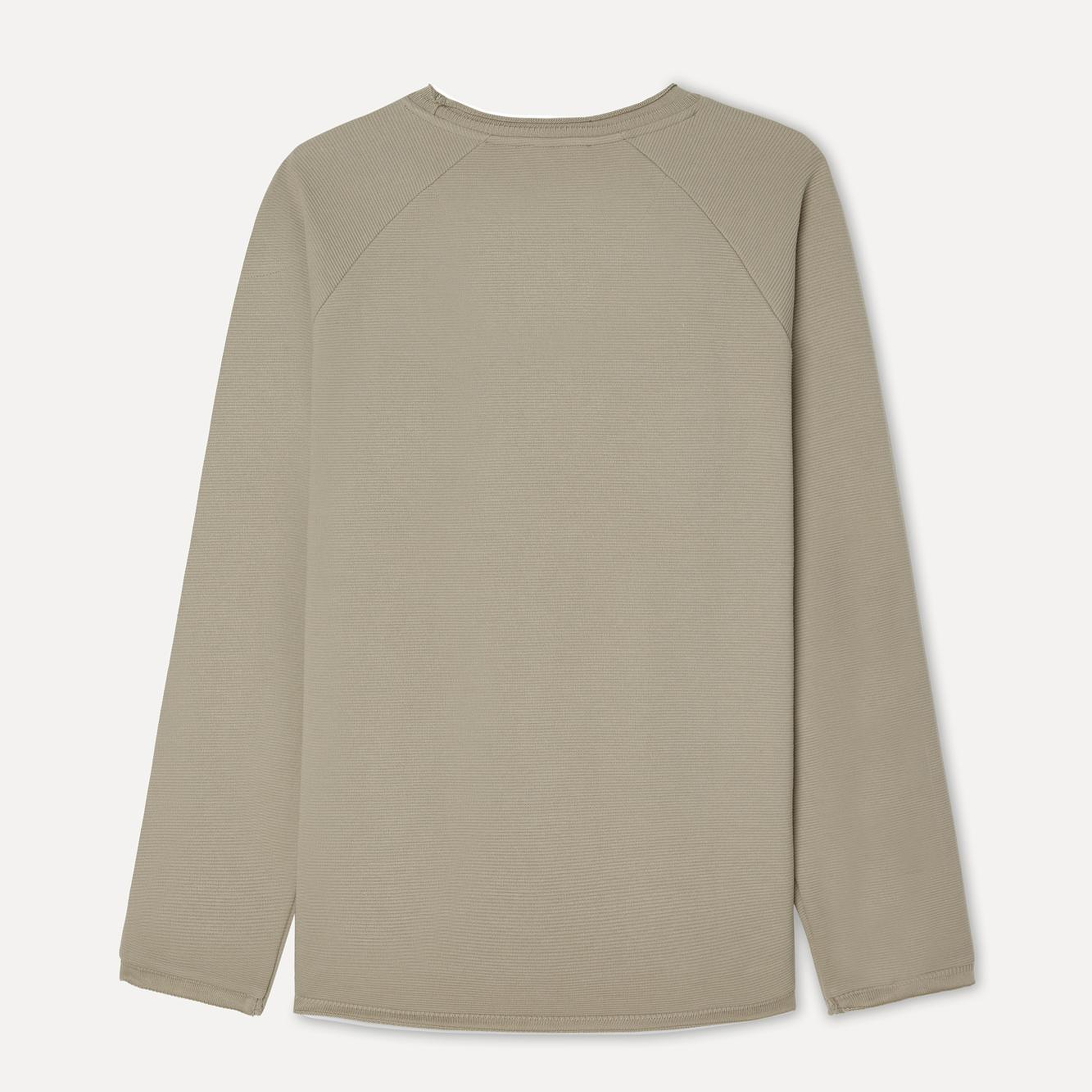Erkek Vizon Rengi Bisiklet Yaka Sweatshirt