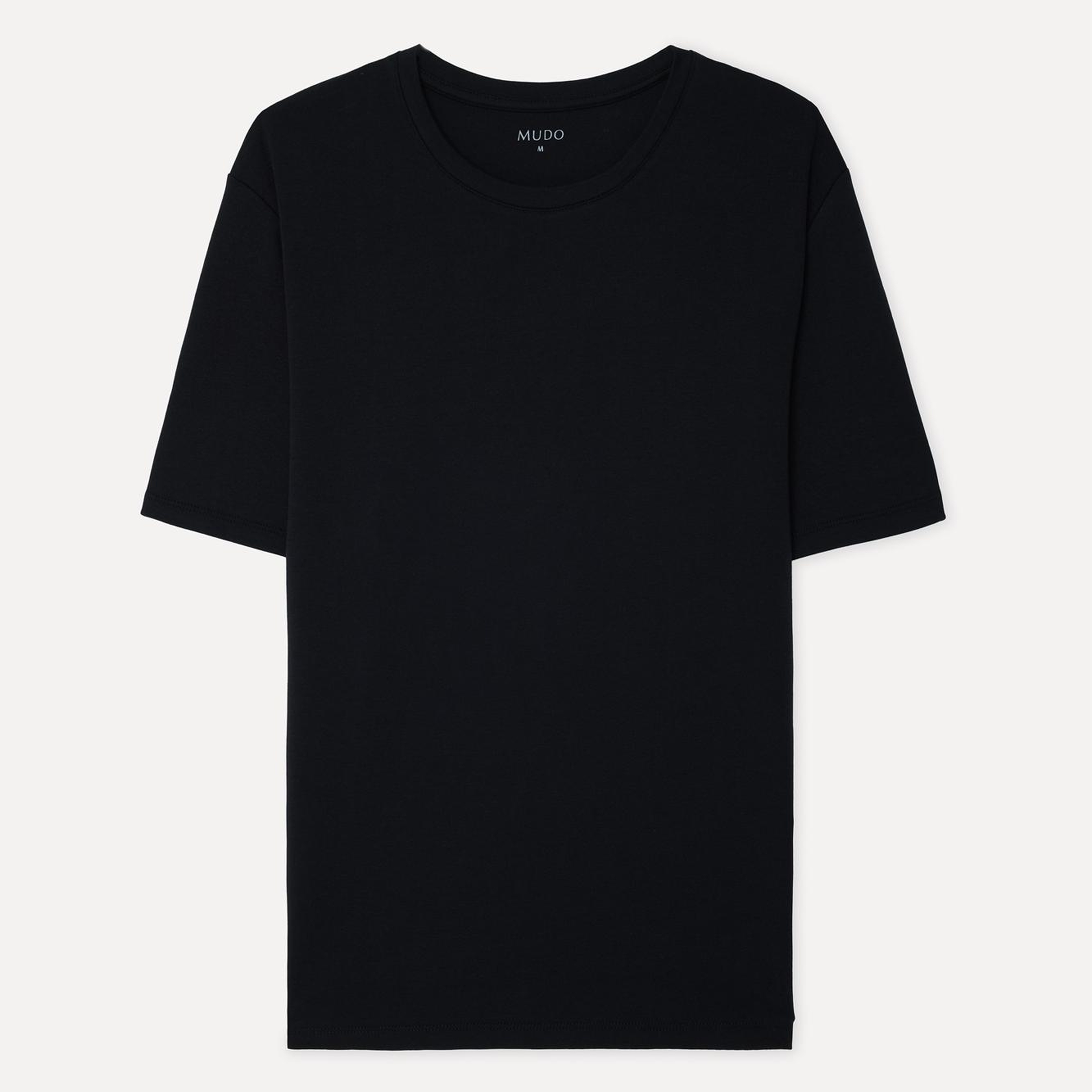 Erkek Siyah Bisiklet Yaka T-Shirt