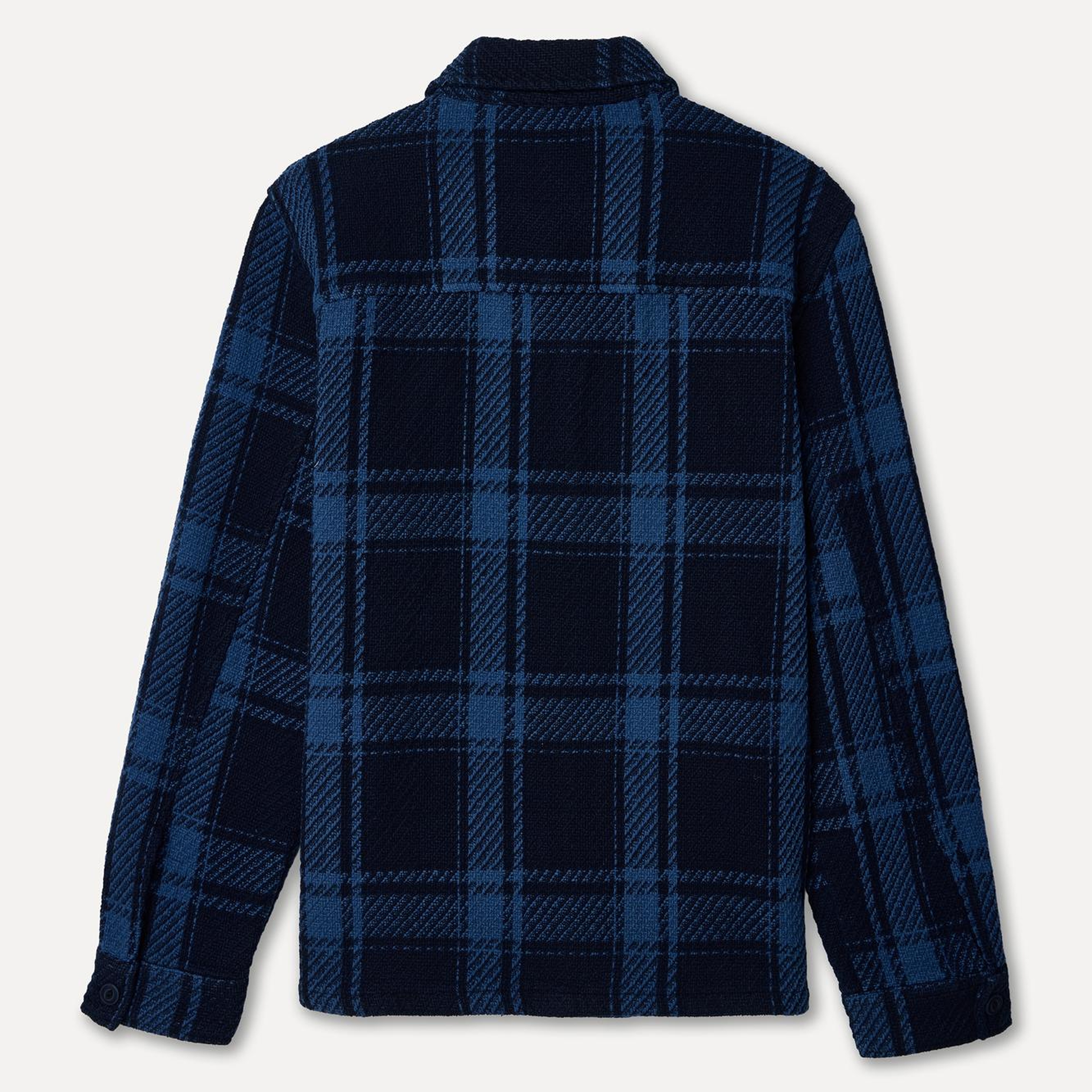 Erkek Lacivert Ekoseli Comfort Fit Ceket
