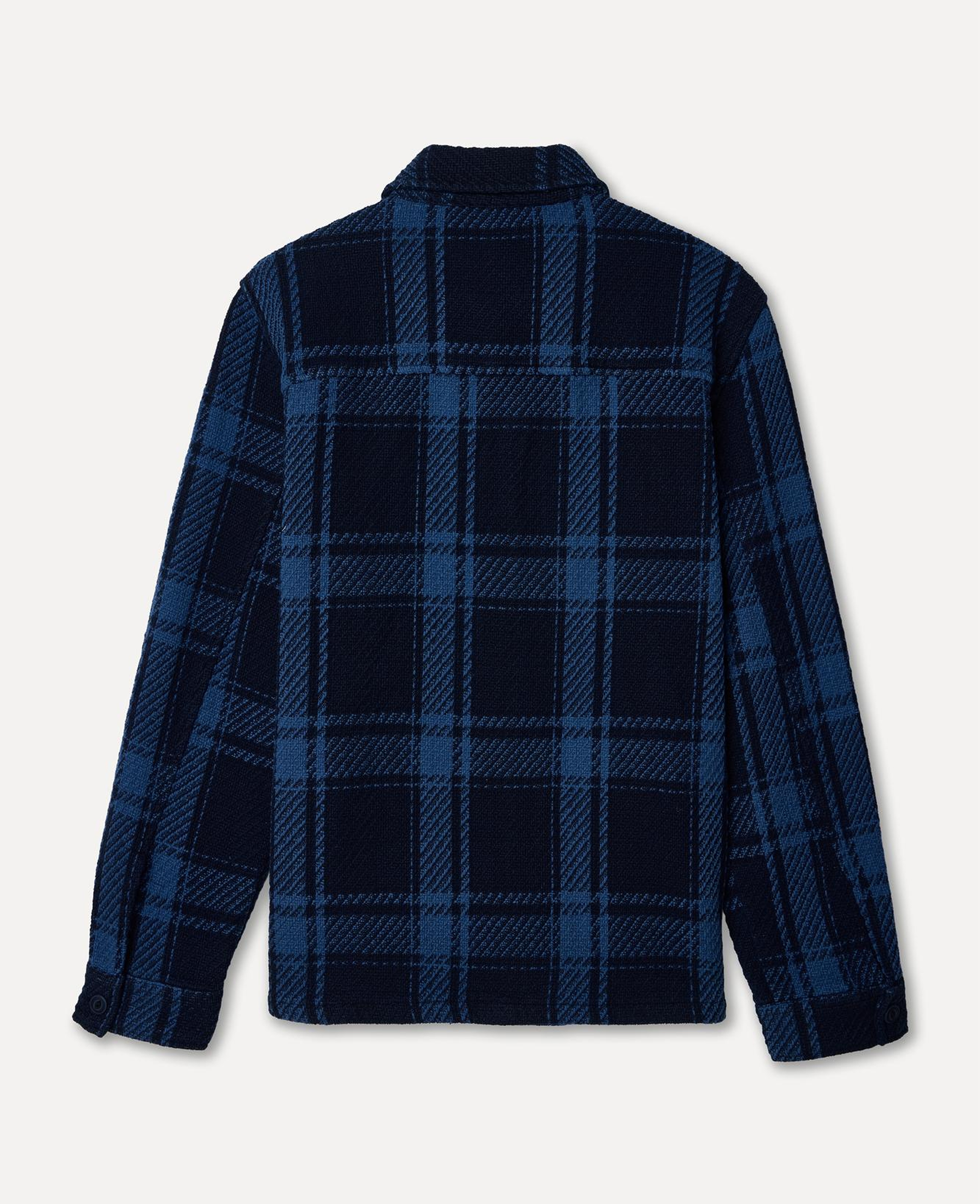 Erkek Lacivert Ekoseli Comfort Fit Ceket