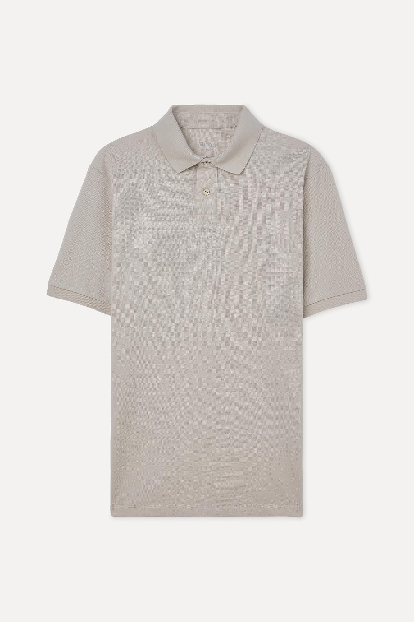 Erkek Bej Polo Yaka T-Shirt