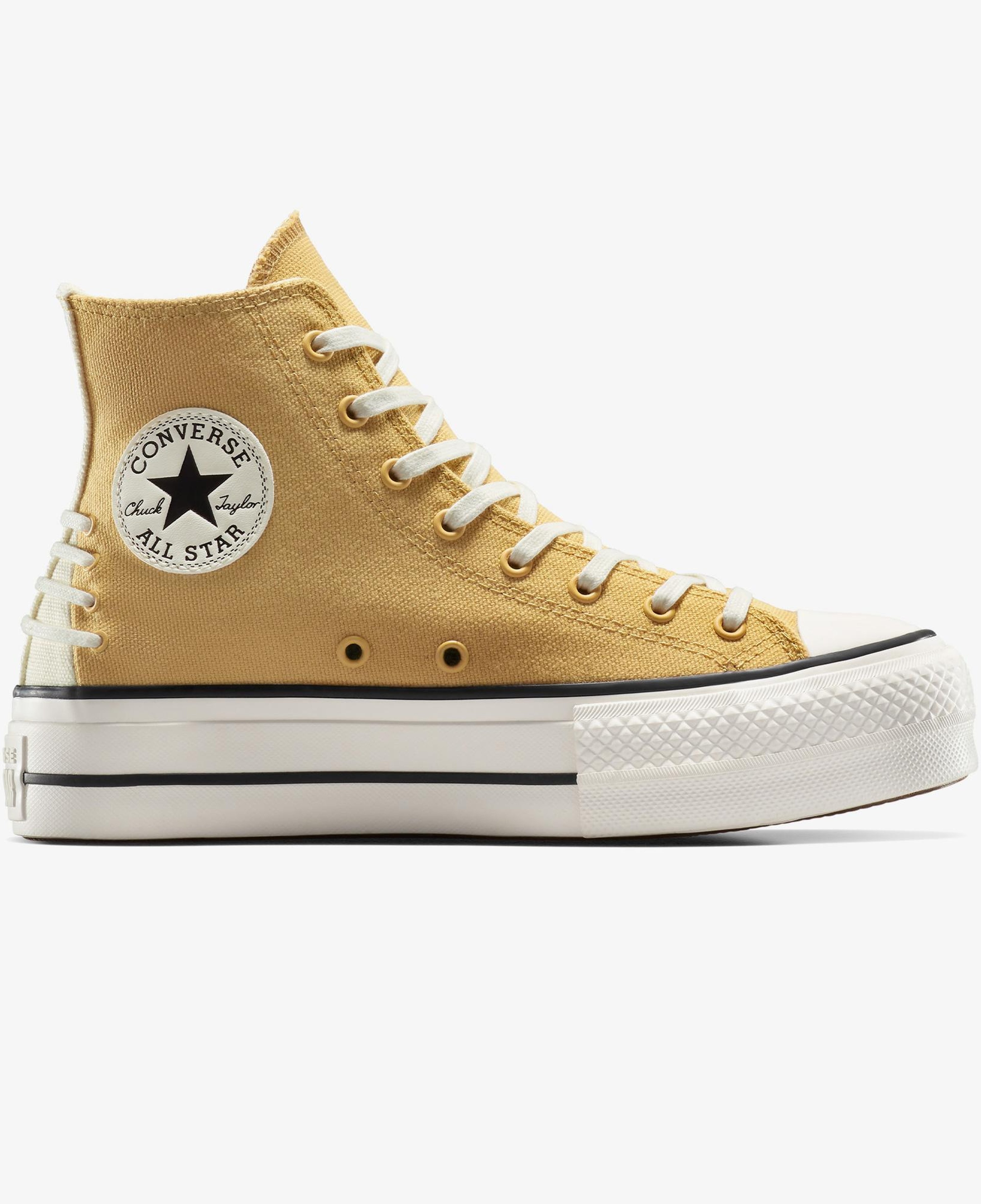 Converse Chuck Taylor All Star Lift Crafted Laces Unisex Beyaz Platform Sneaker