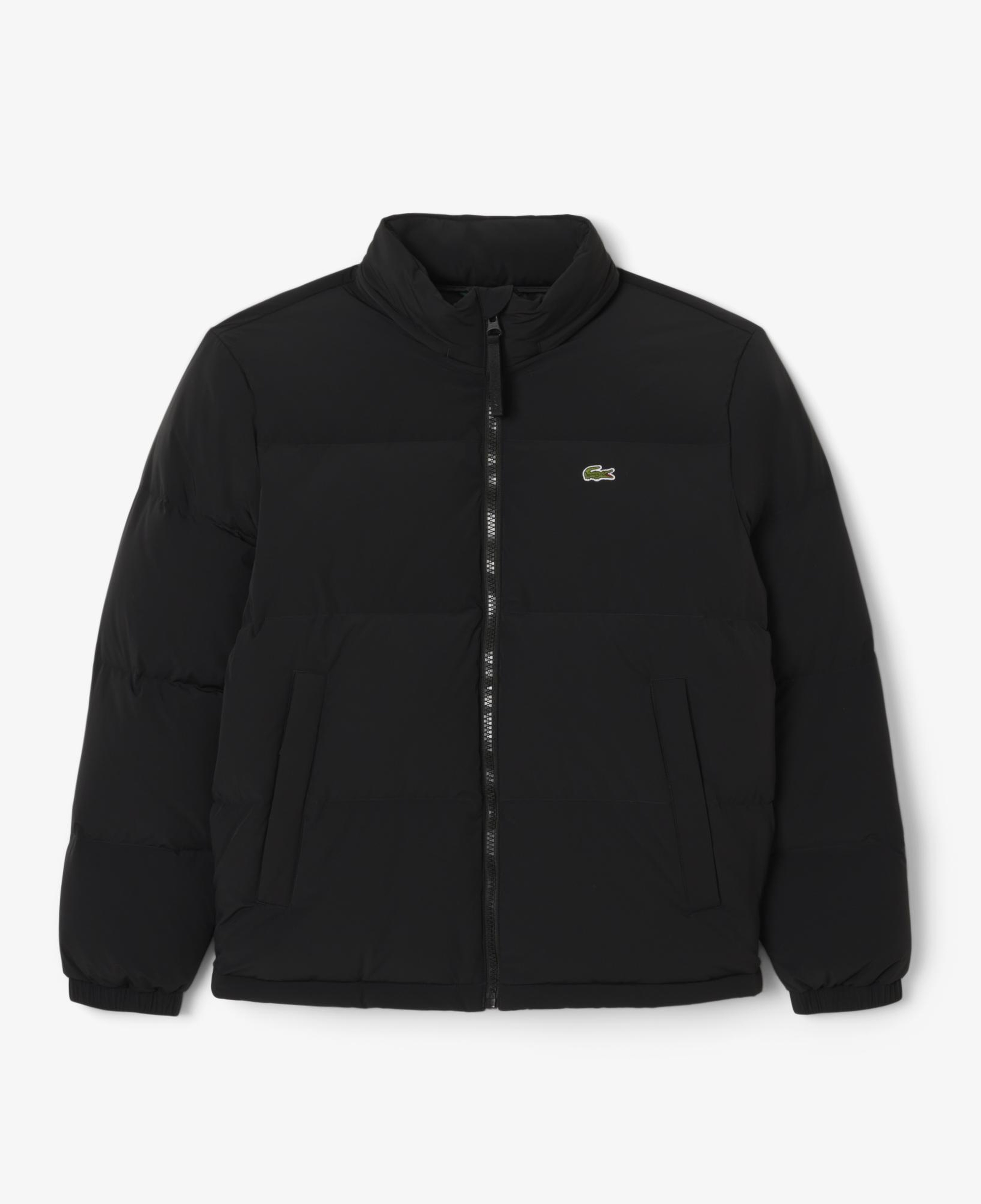 Erkek Relaxed Fit Kapüşonlu Siyah Mont