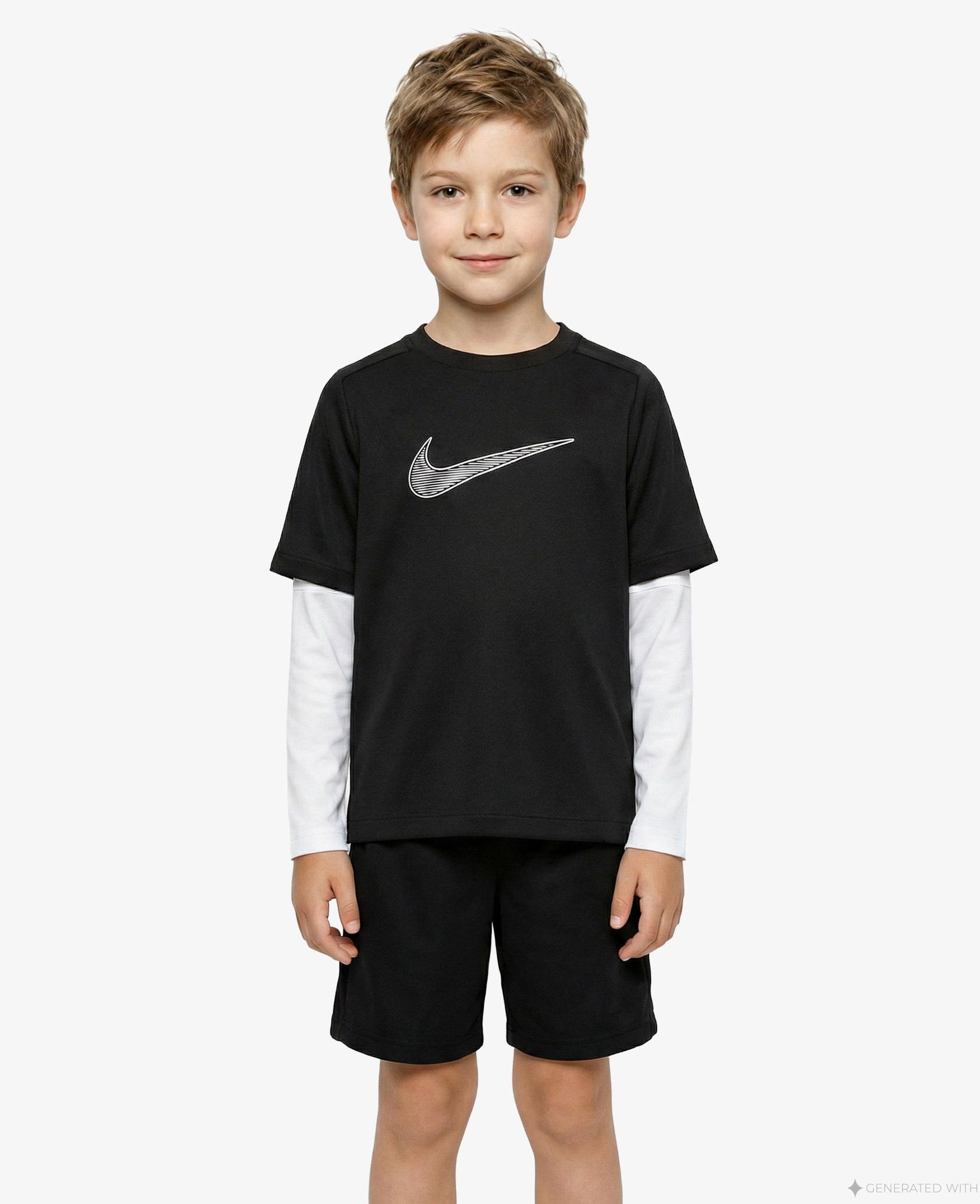 Nike Dri-Fit Multi Çocuk Siyah T-Shirt