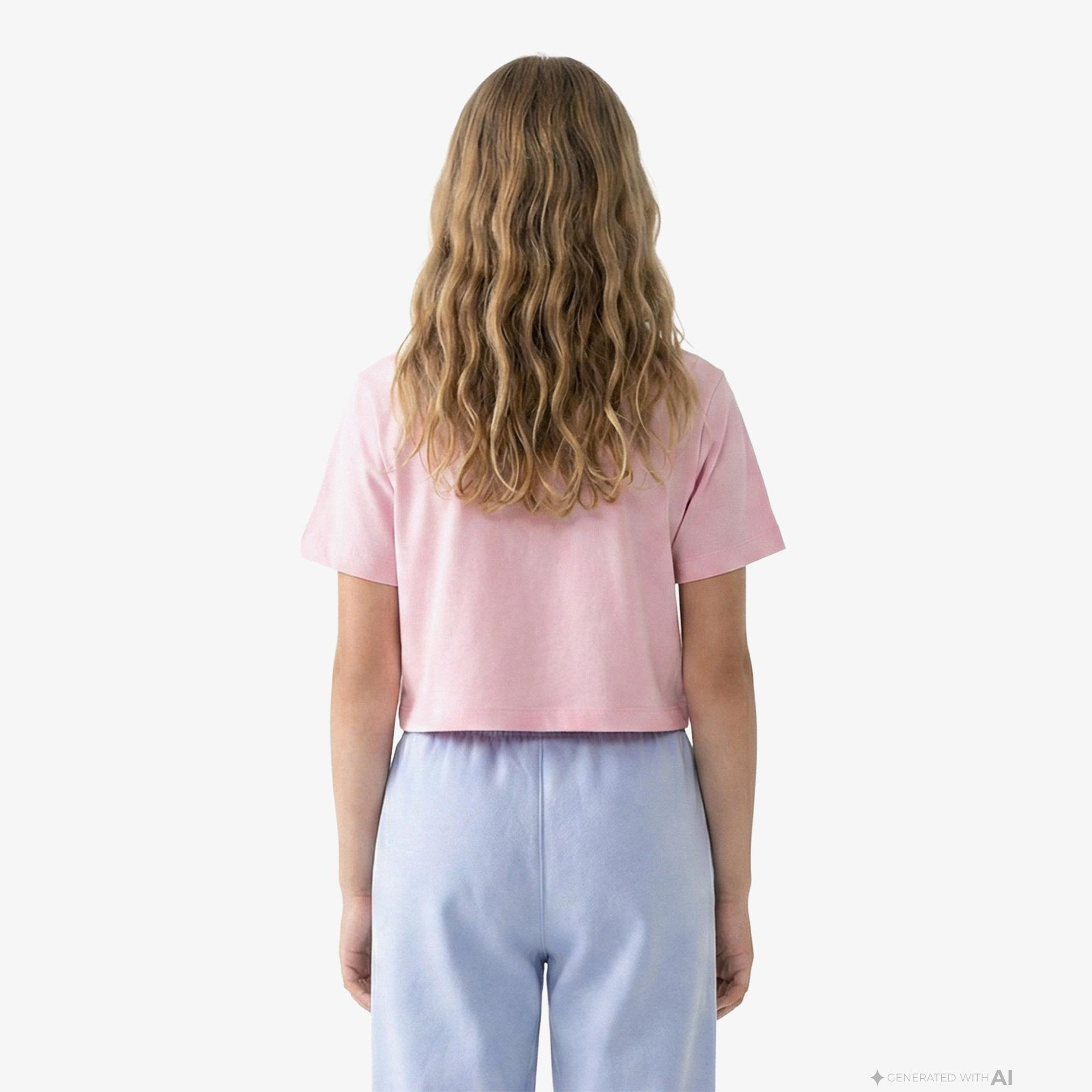 Nike Sportswear Futura Çocuk Pembe Crop T-Shirt