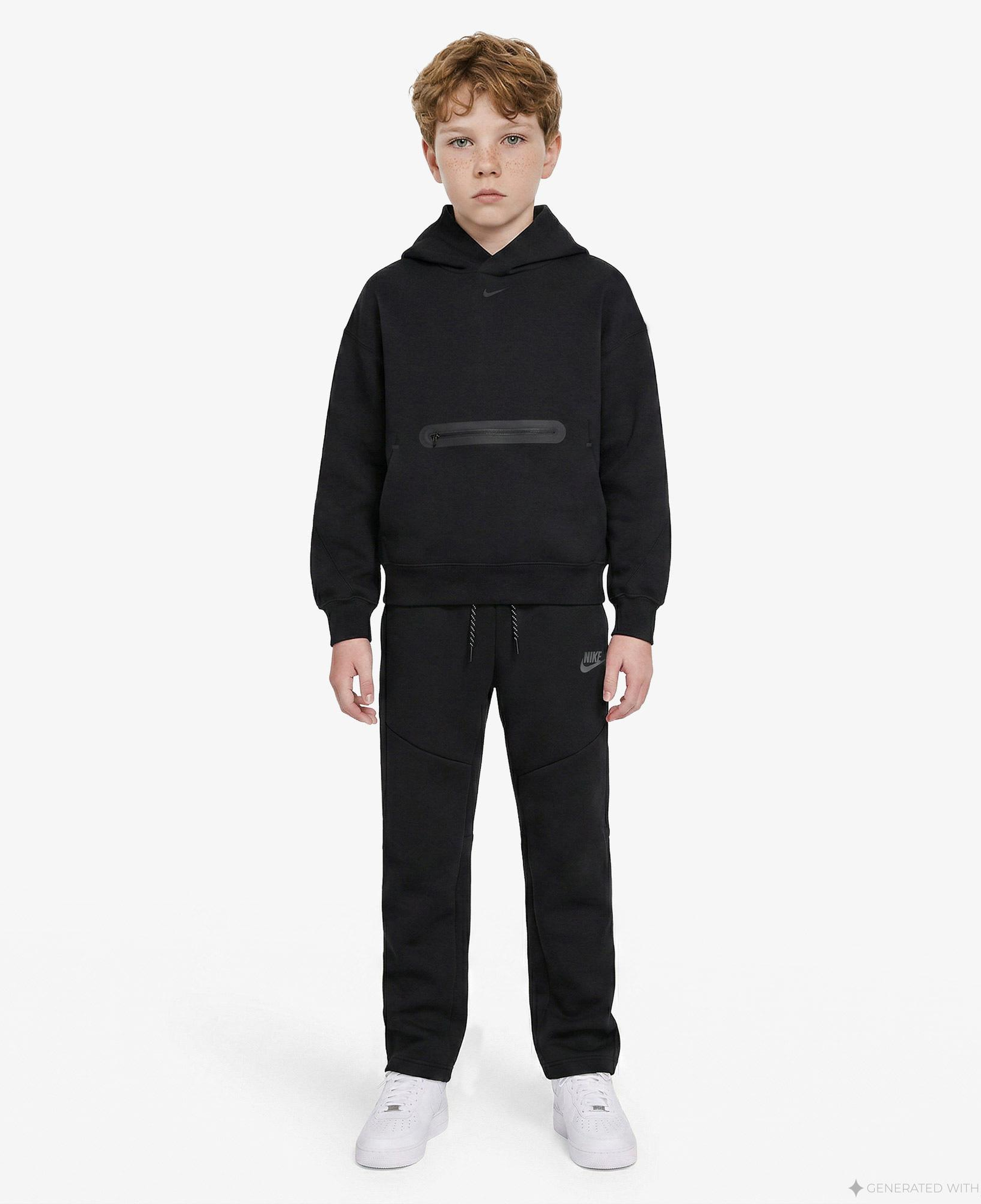 Nike Sportswear Tech Fleece Çocuk Siyah Eşofman Altı