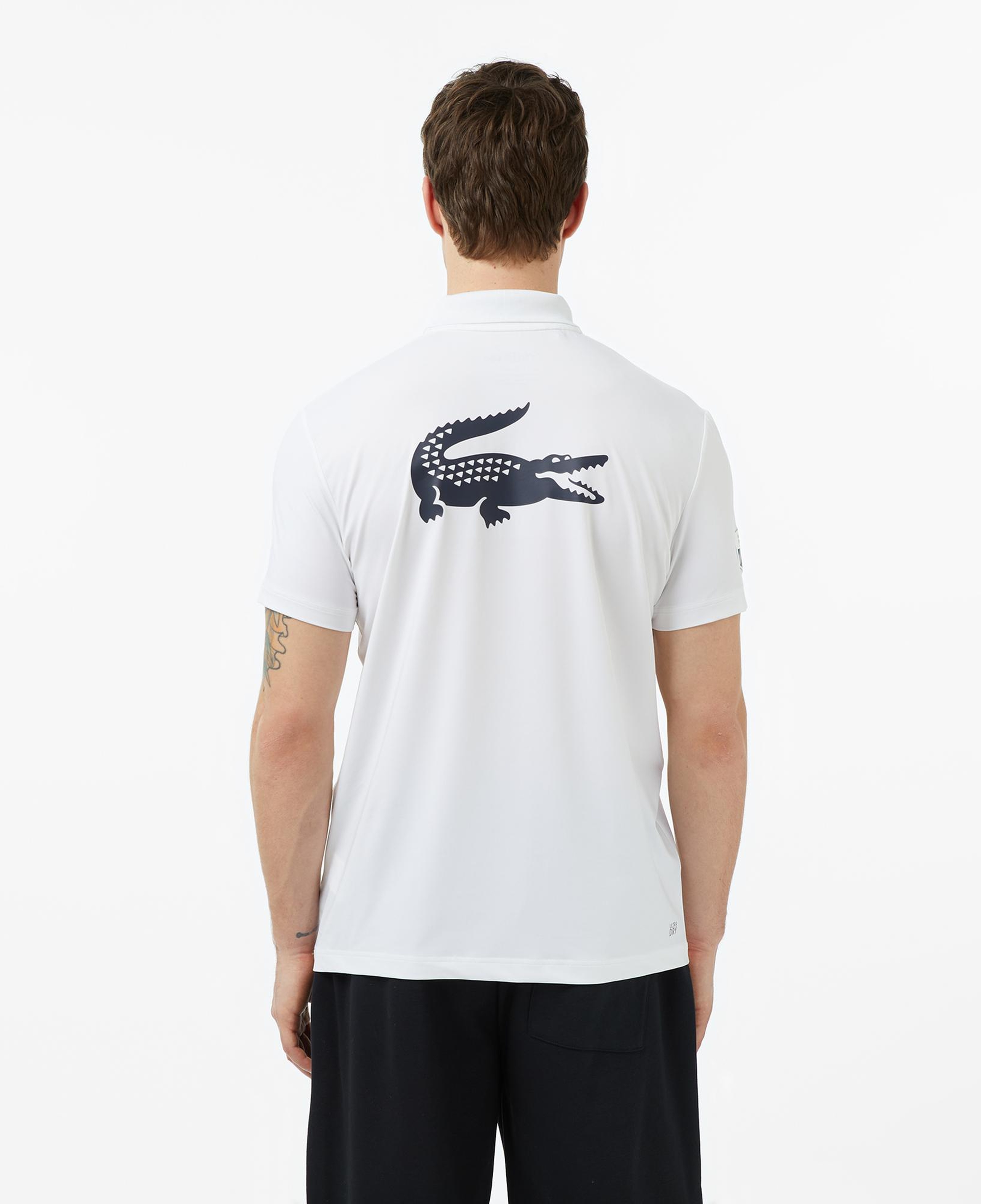 Rolex Paris Masters Erkek Regular Fit Baskılı Beyaz Polo