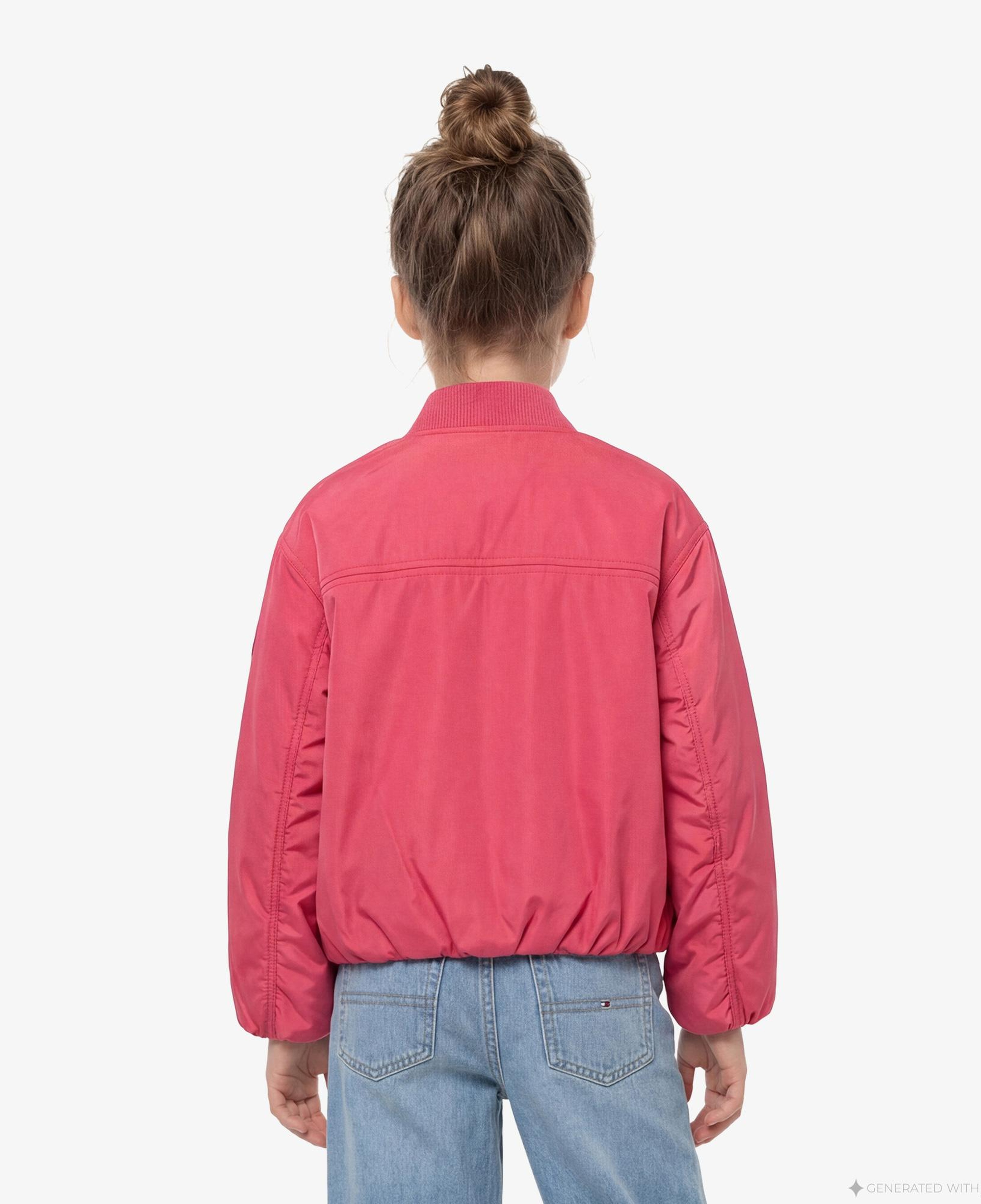Tommy Hilfiger Essentials Çocuk Pembe Ceket