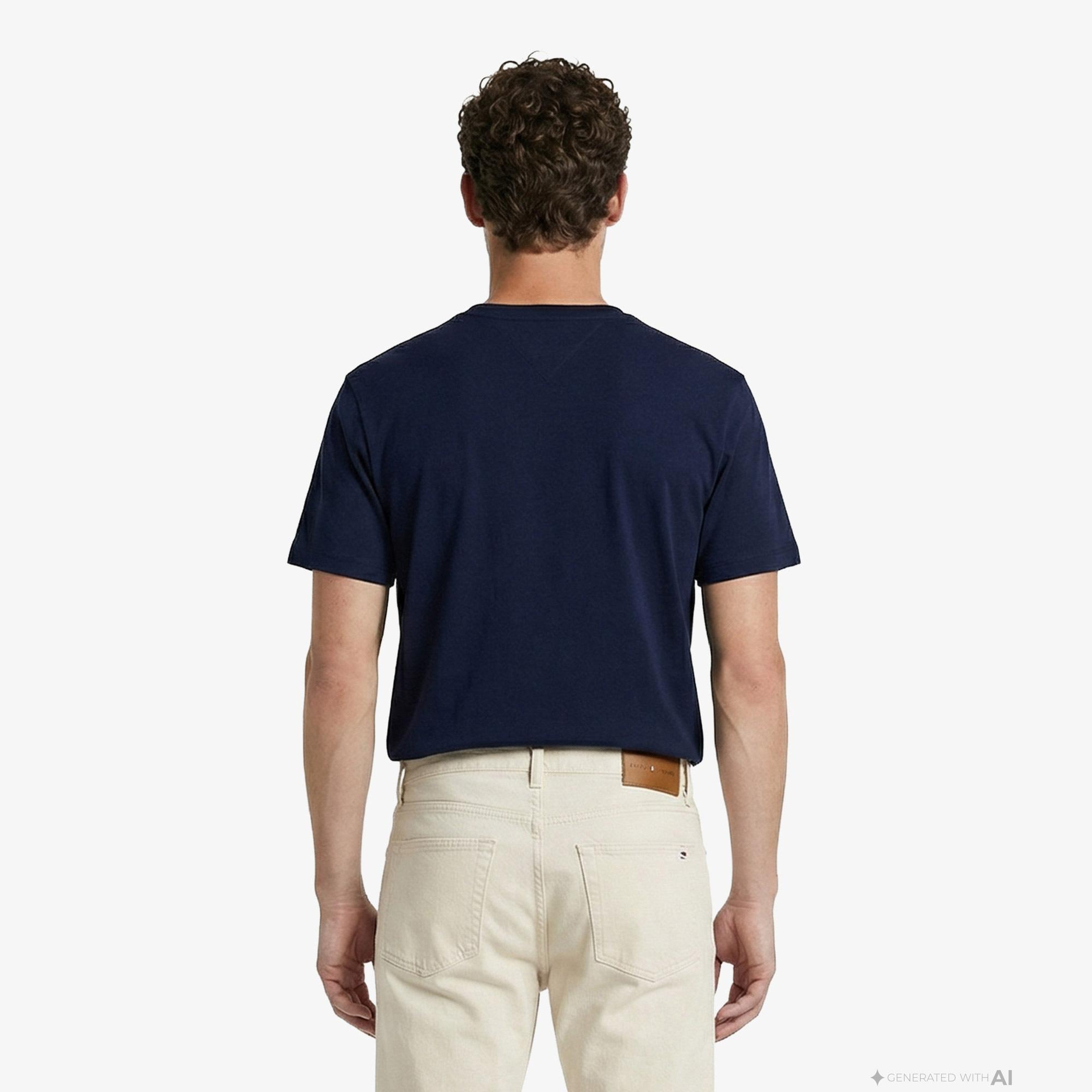 Tommy Hilfiger Core Essentials Erkek Lacivert T-Shirt