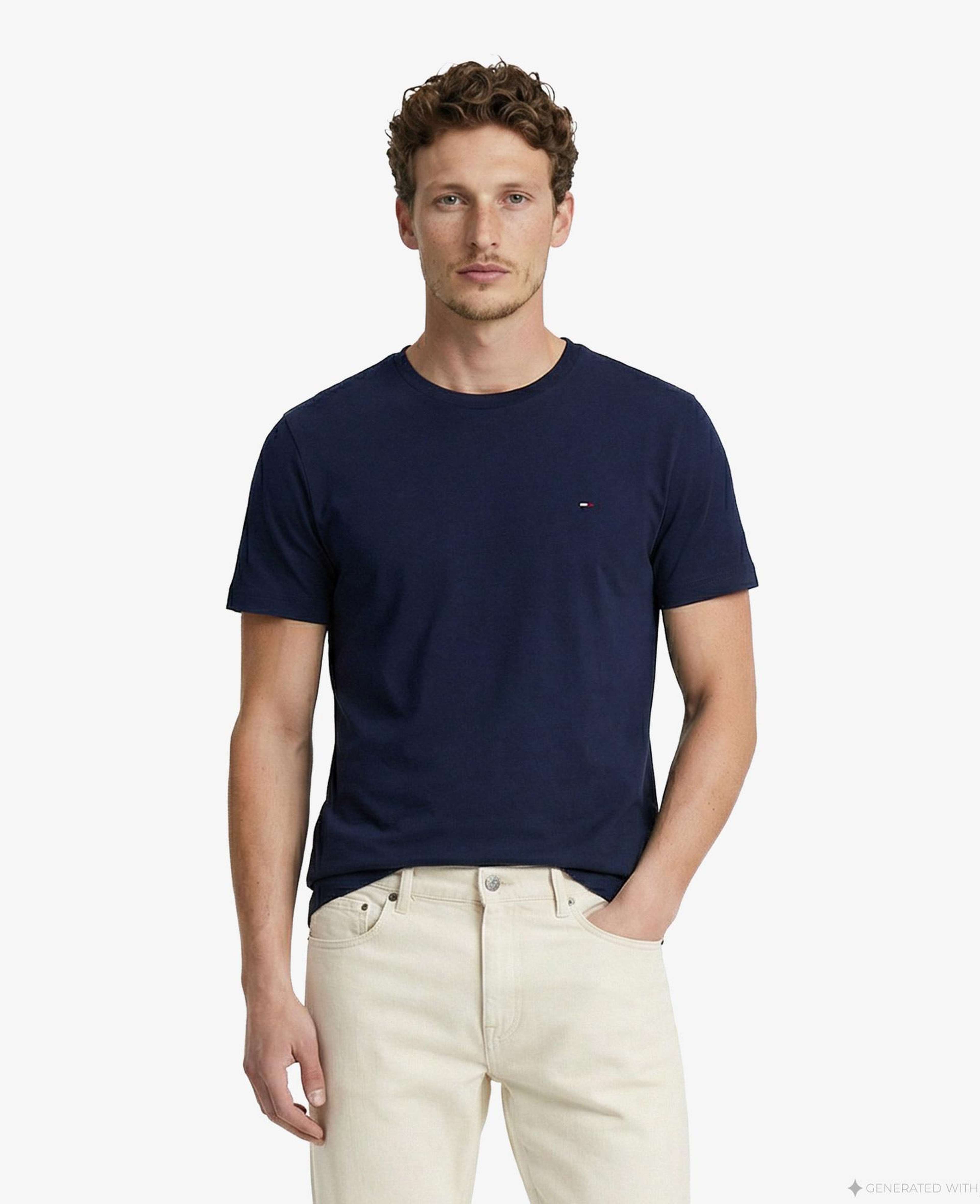 Tommy Hilfiger Core Essentials Erkek Lacivert T-Shirt