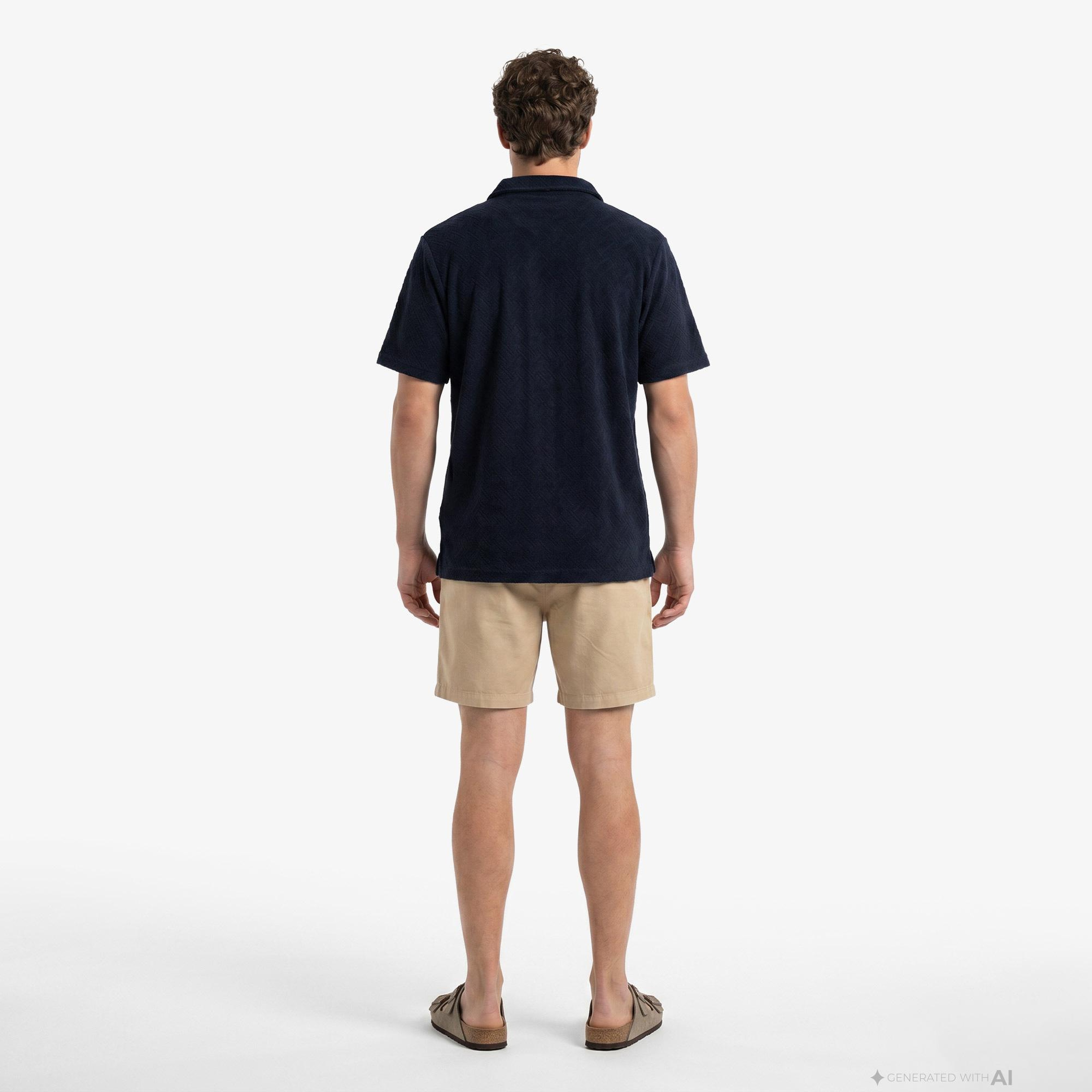 Tommy Hilfiger Essentials-C Erkek Lacivert Crop T-Shirt