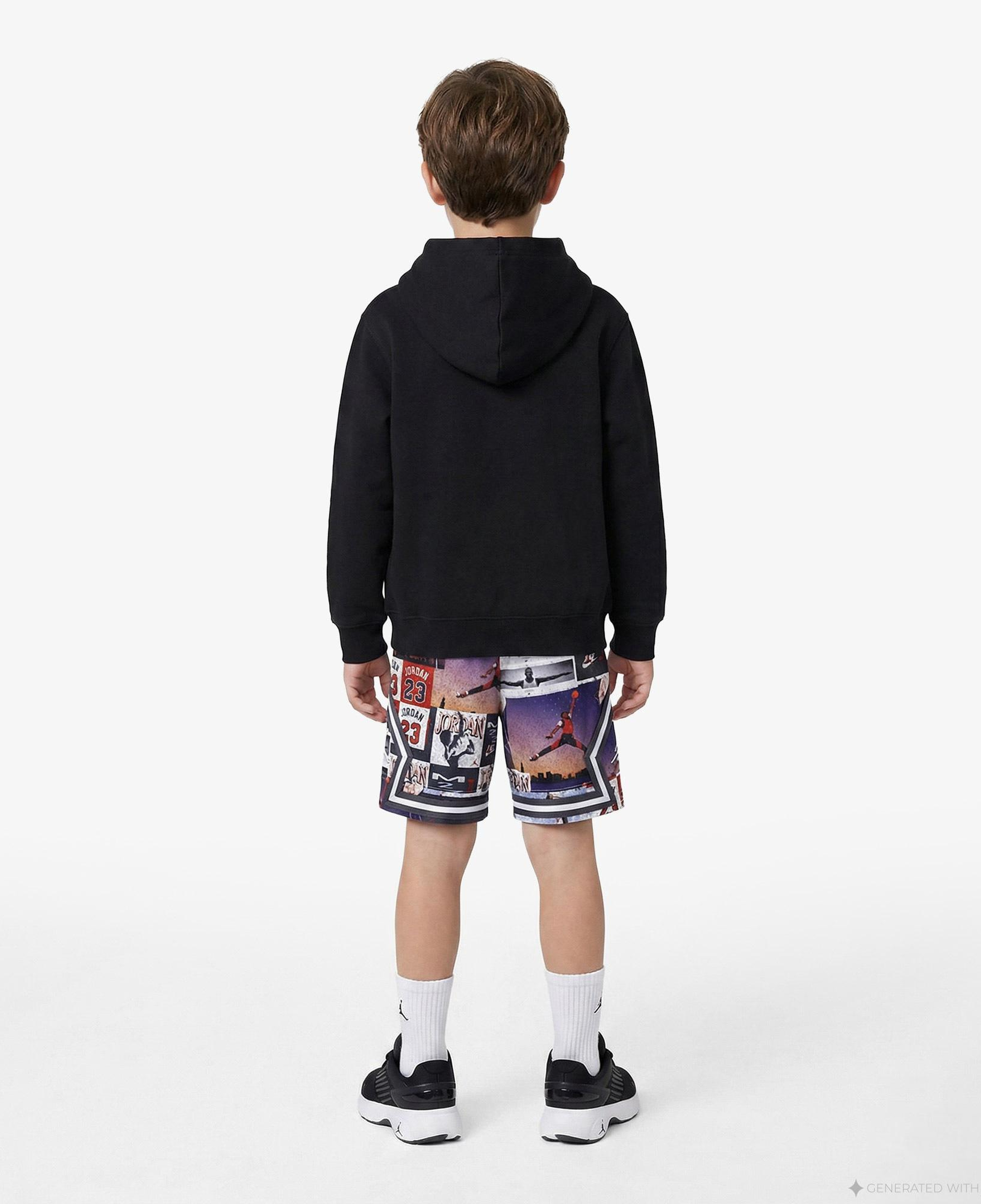 Jordan Baseline Çocuk Siyah Kapüşonlu Sweatshirt