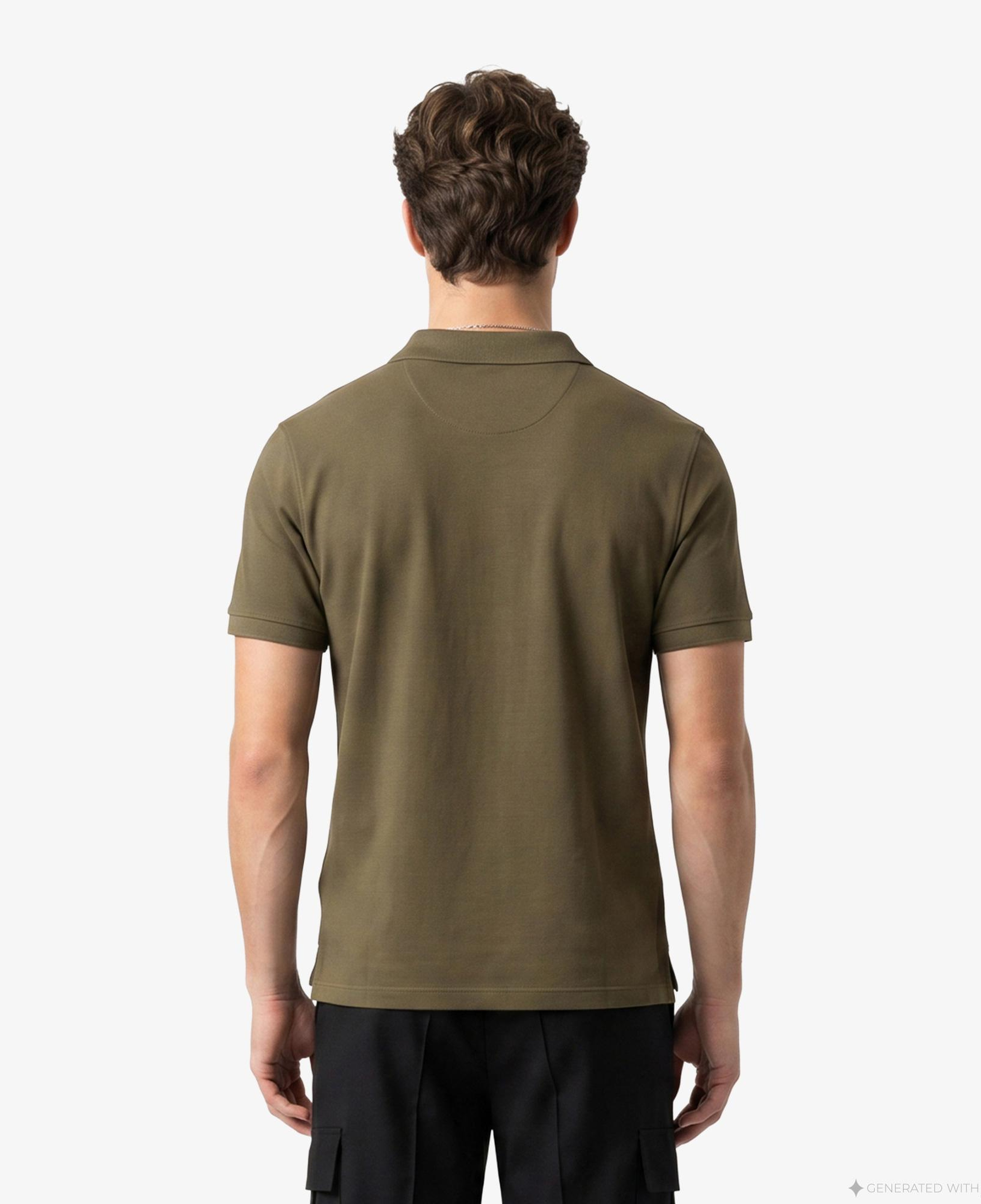 Calvin Klein Supima Chest Emb Erkek Sarı Polo