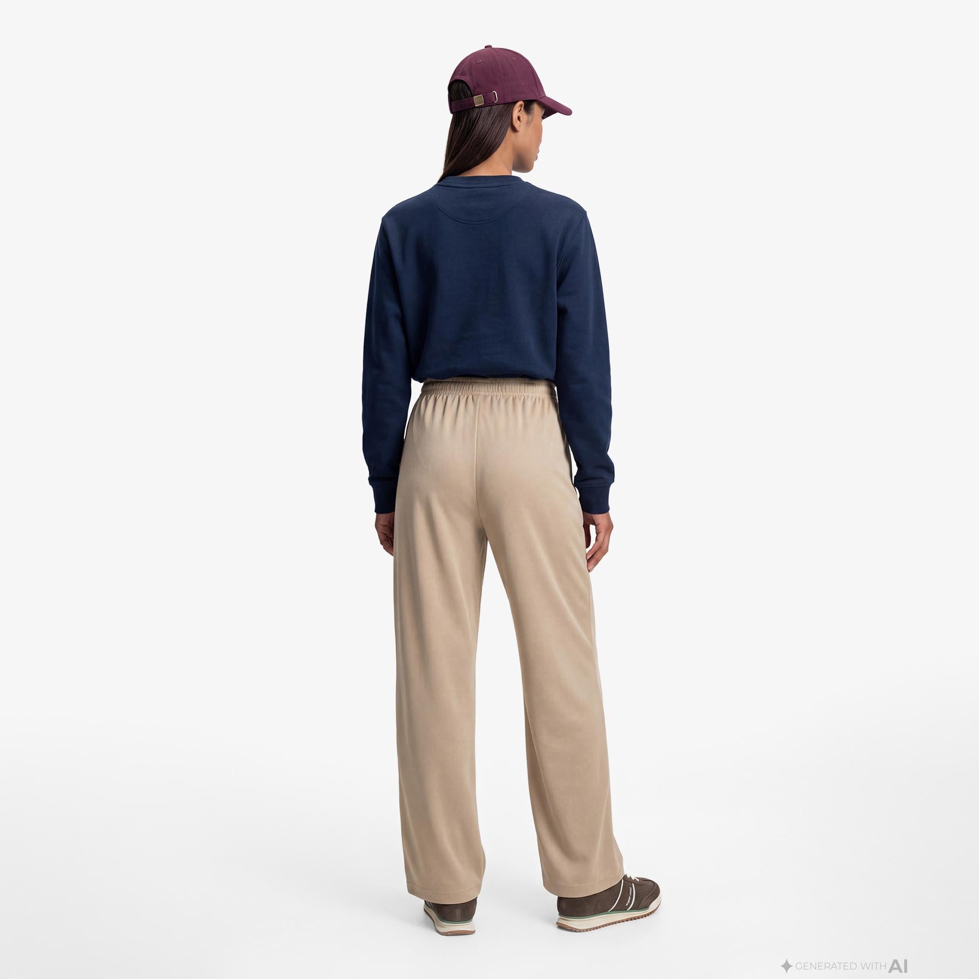 Tommy Hilfiger Archive Track Pant Kadın Bej Eşofman Altı