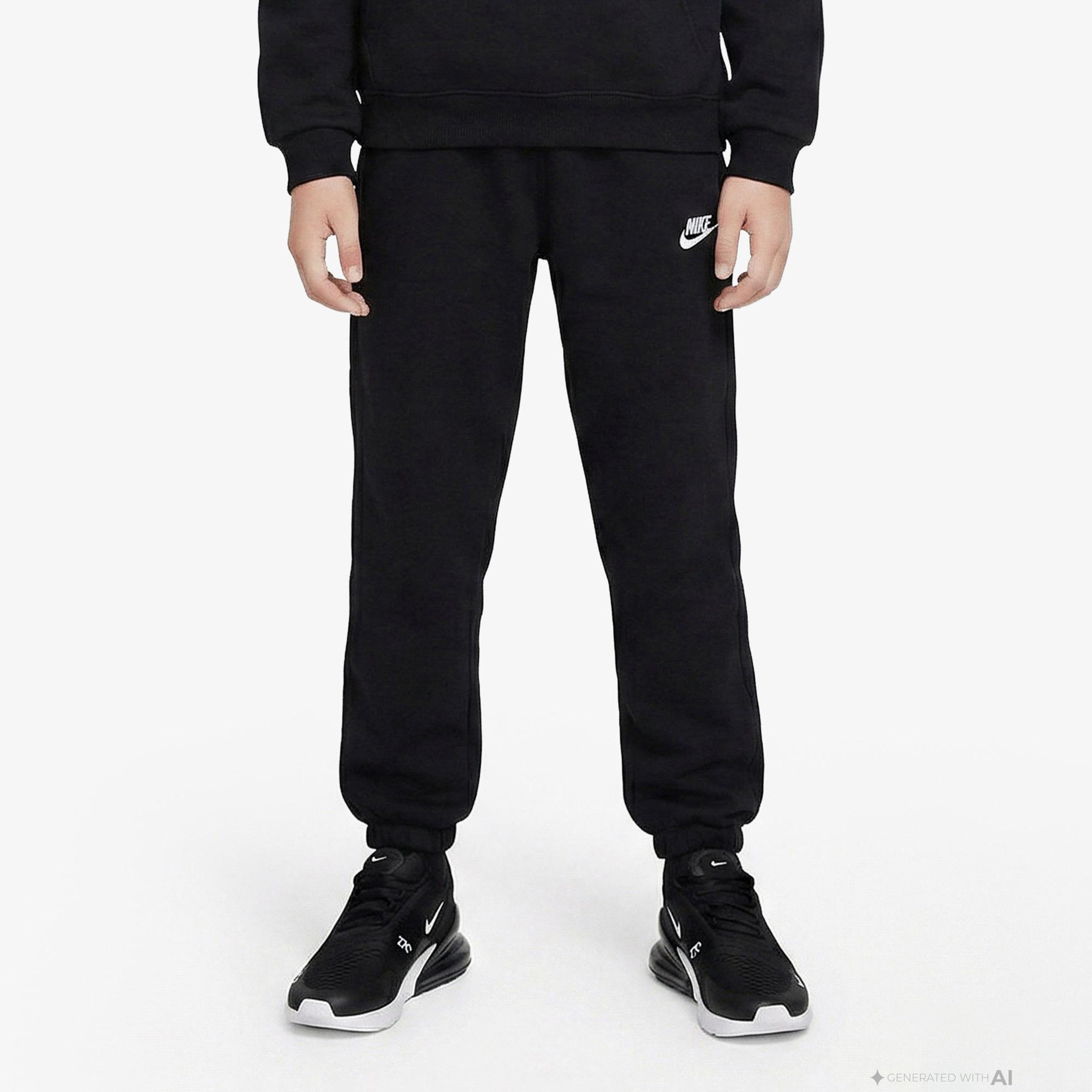 Nike Sportswear Club Fleece Loose Çocuk Siyah Eşofman Altı