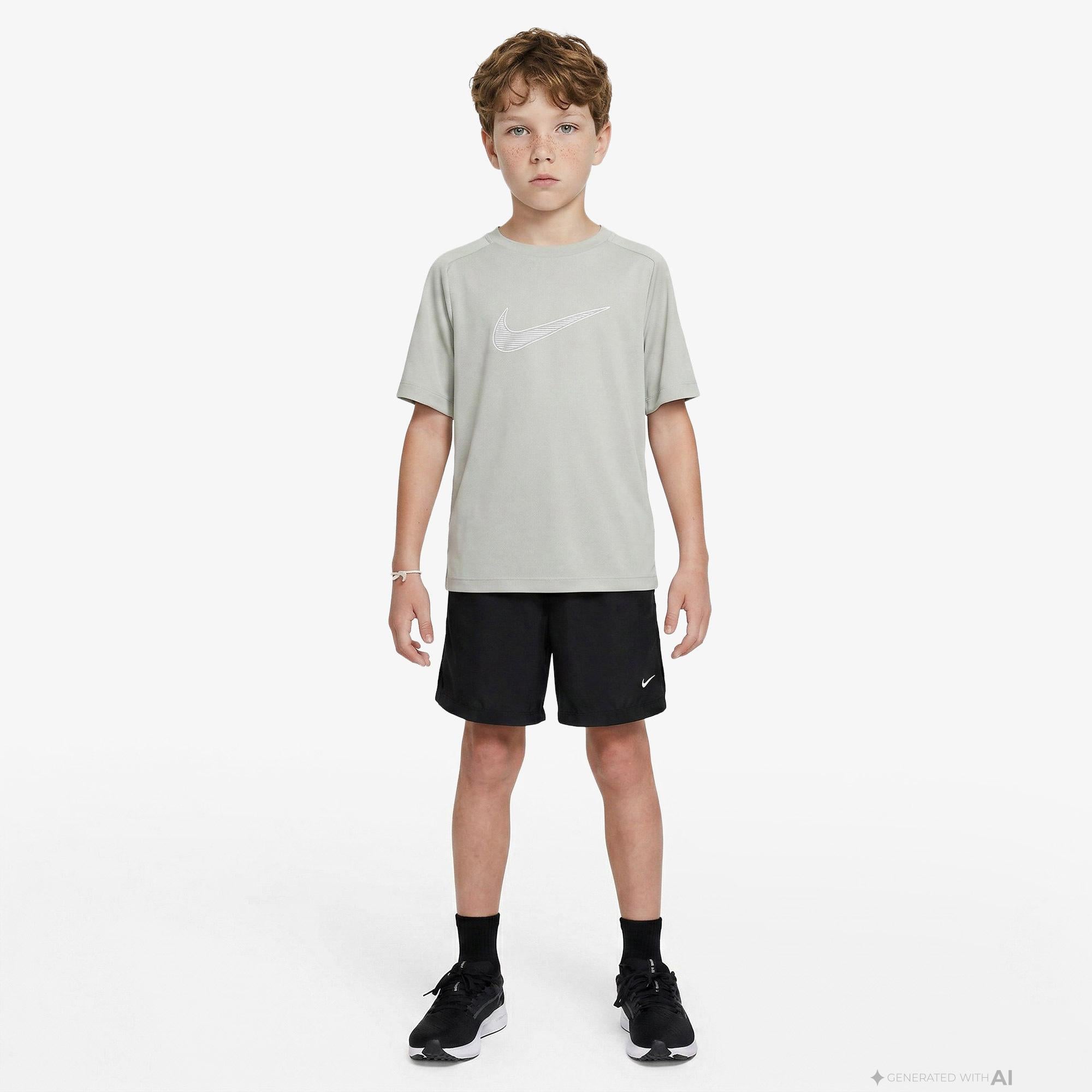 Nike Dri-Fit Multi Woven Çocuk Siyah Şort