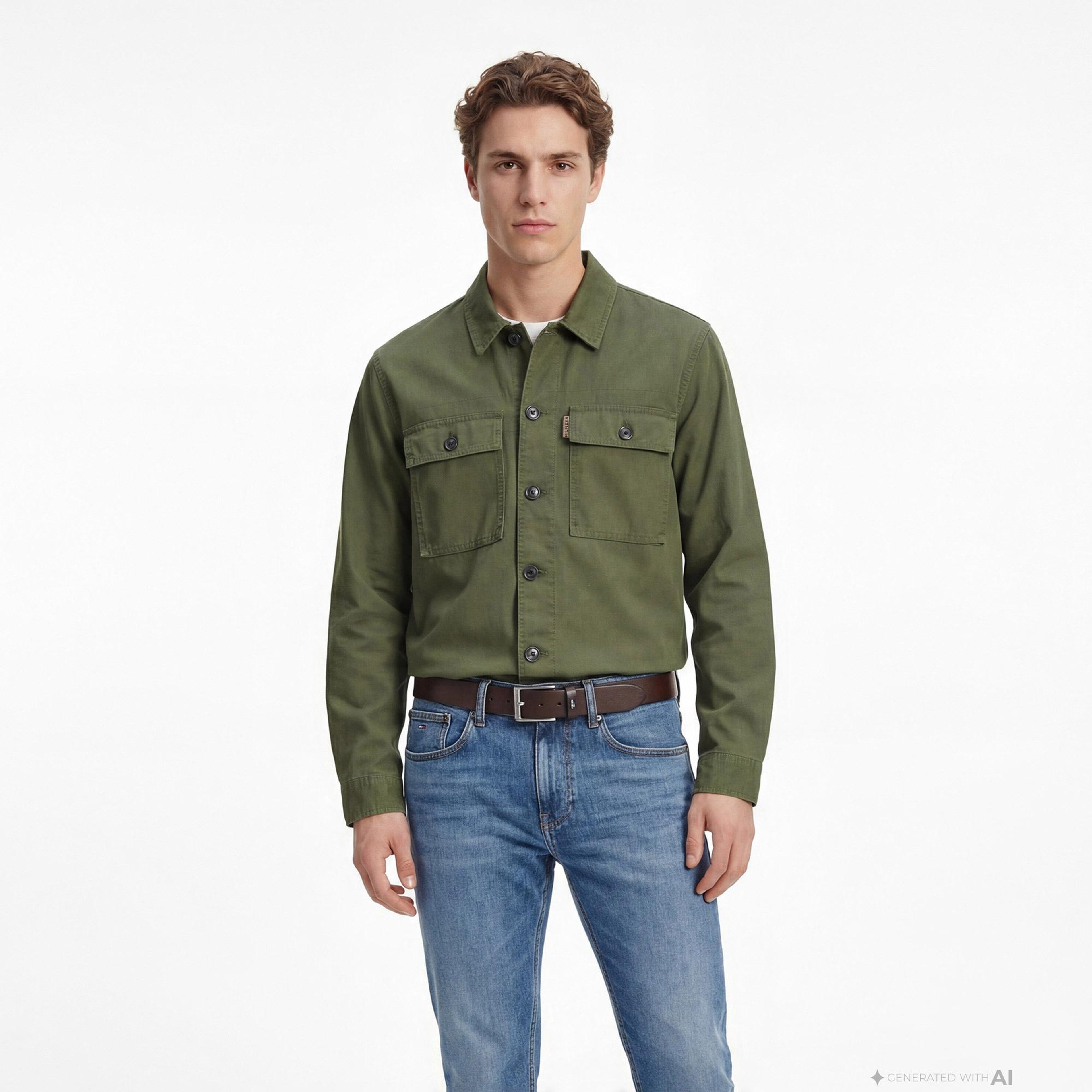 Tommy Hilfiger Wardrobe Erkek Yeşil Ceket
