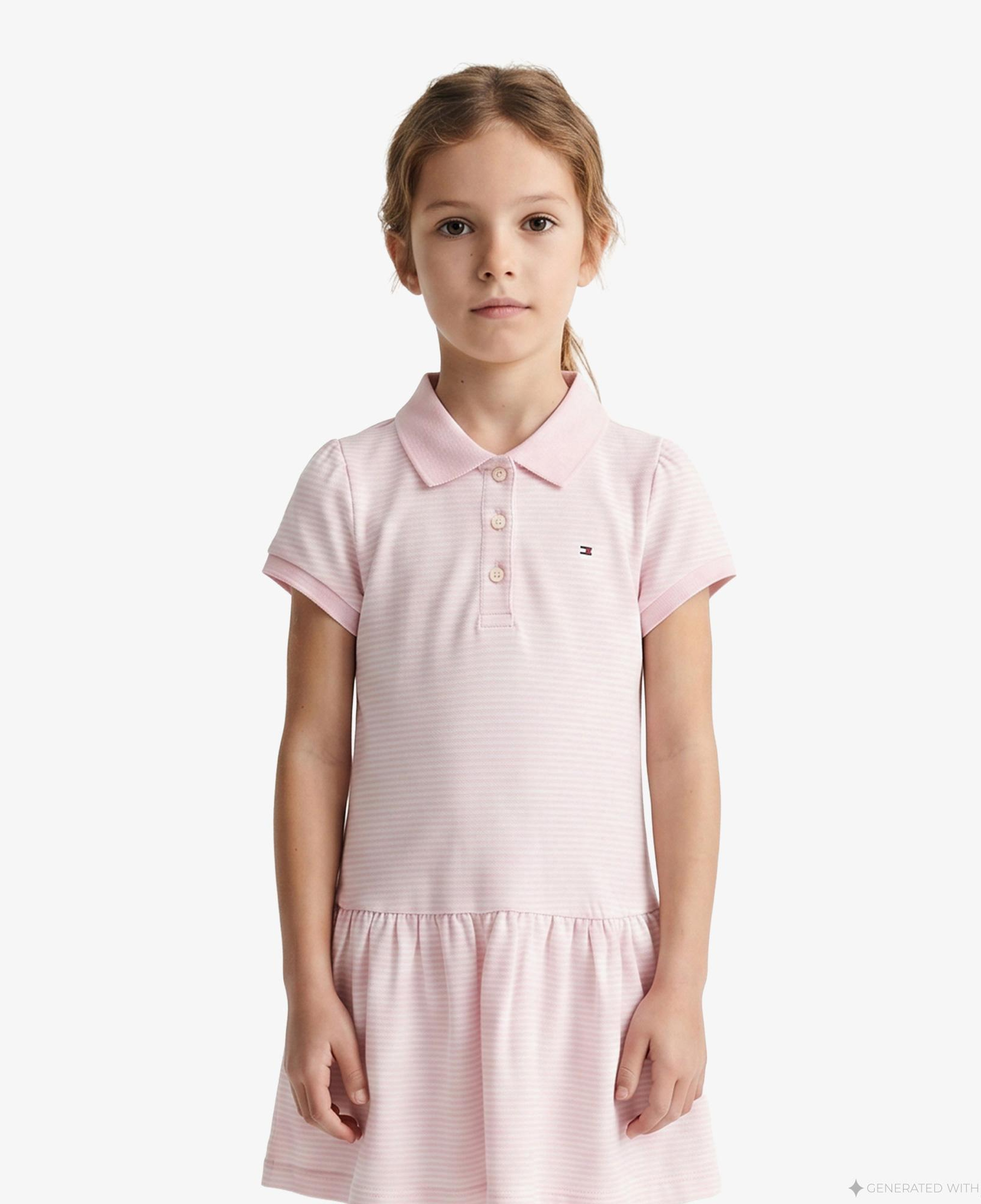 Tommy Hilfiger Little Çocuk Pembe Elbise
