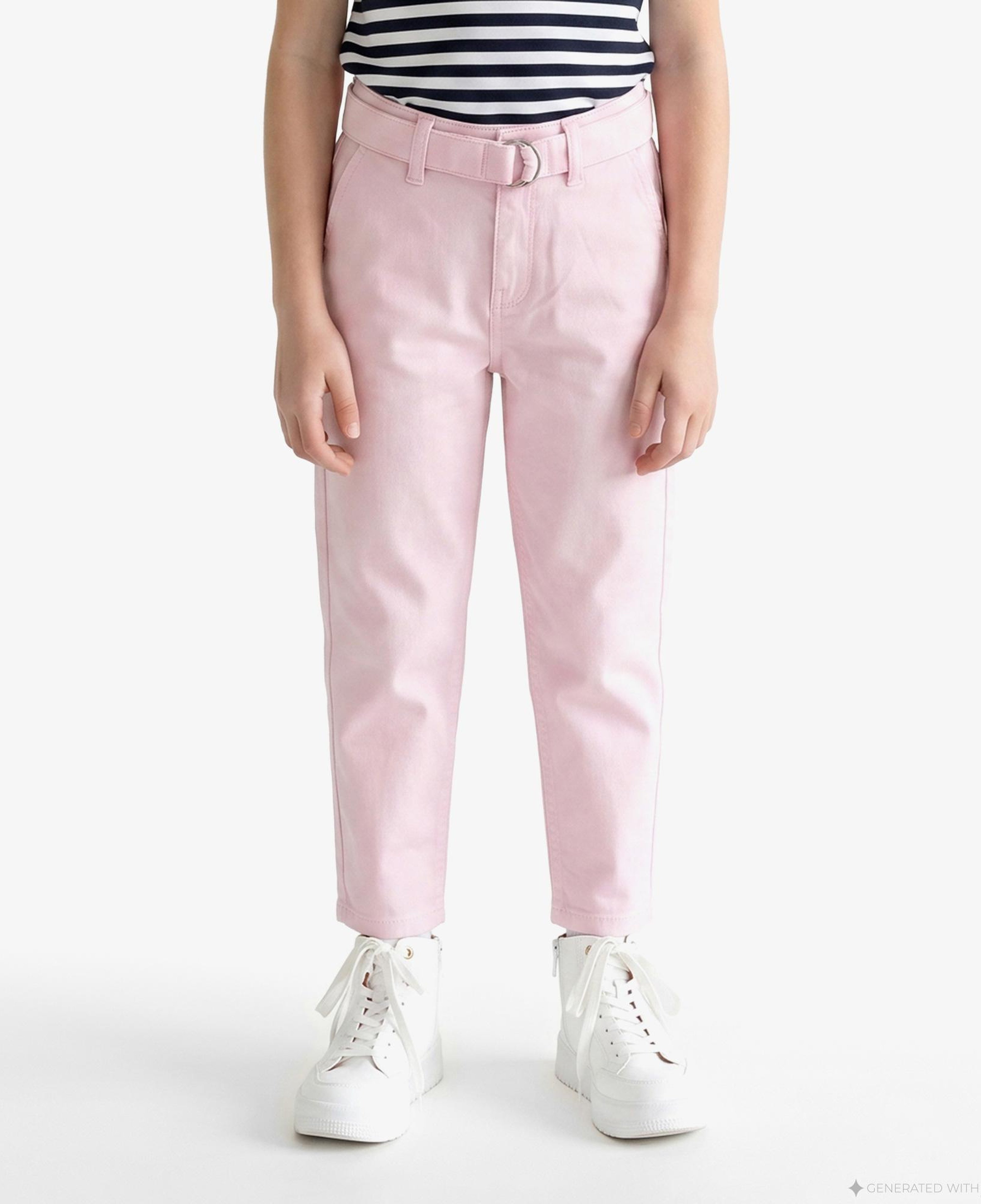 Tommy Hilfiger Essential + Çocuk Pembe Pantolon