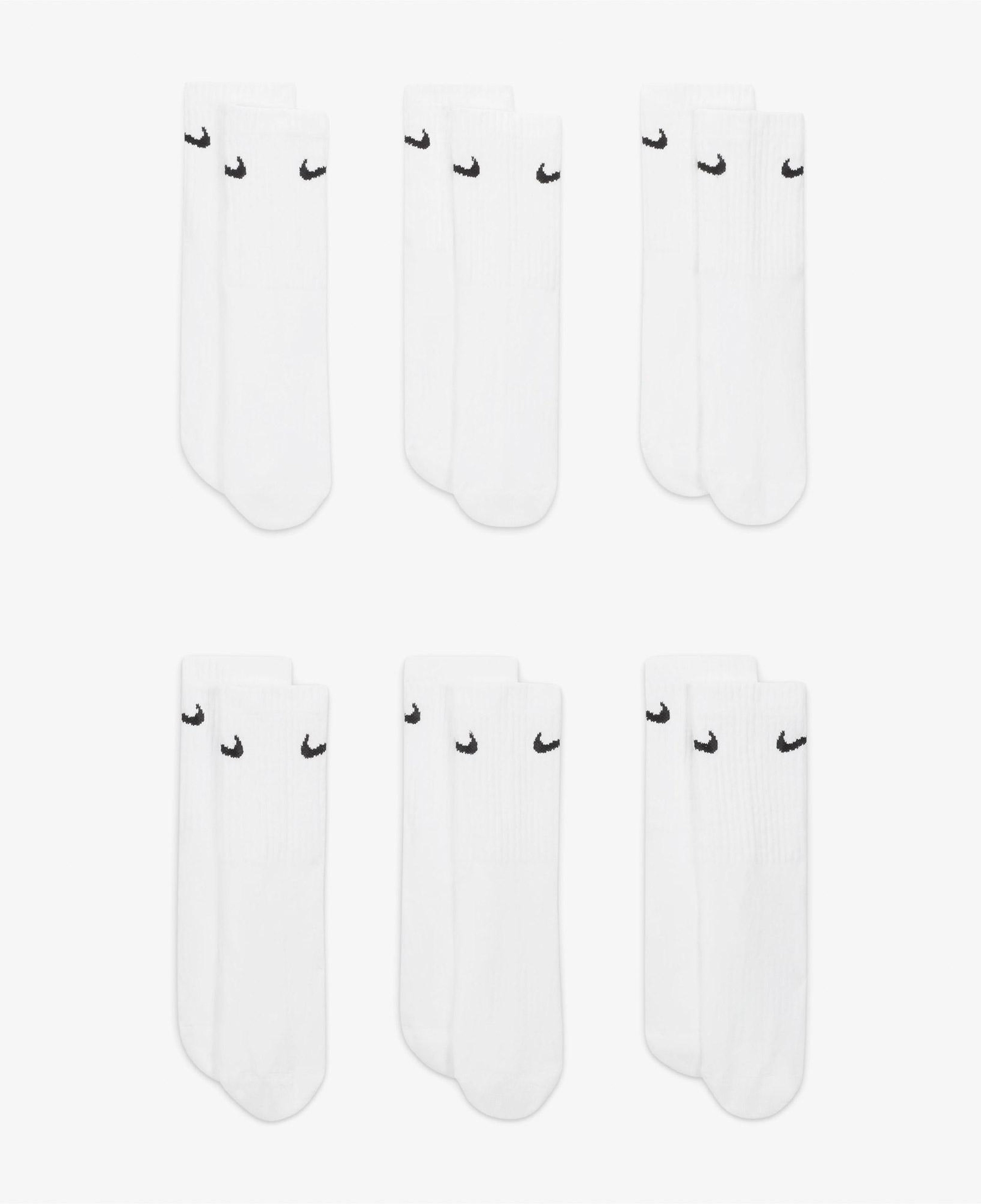 Nike Everyday Cush 6' lı Çocuk Beyaz Çorap