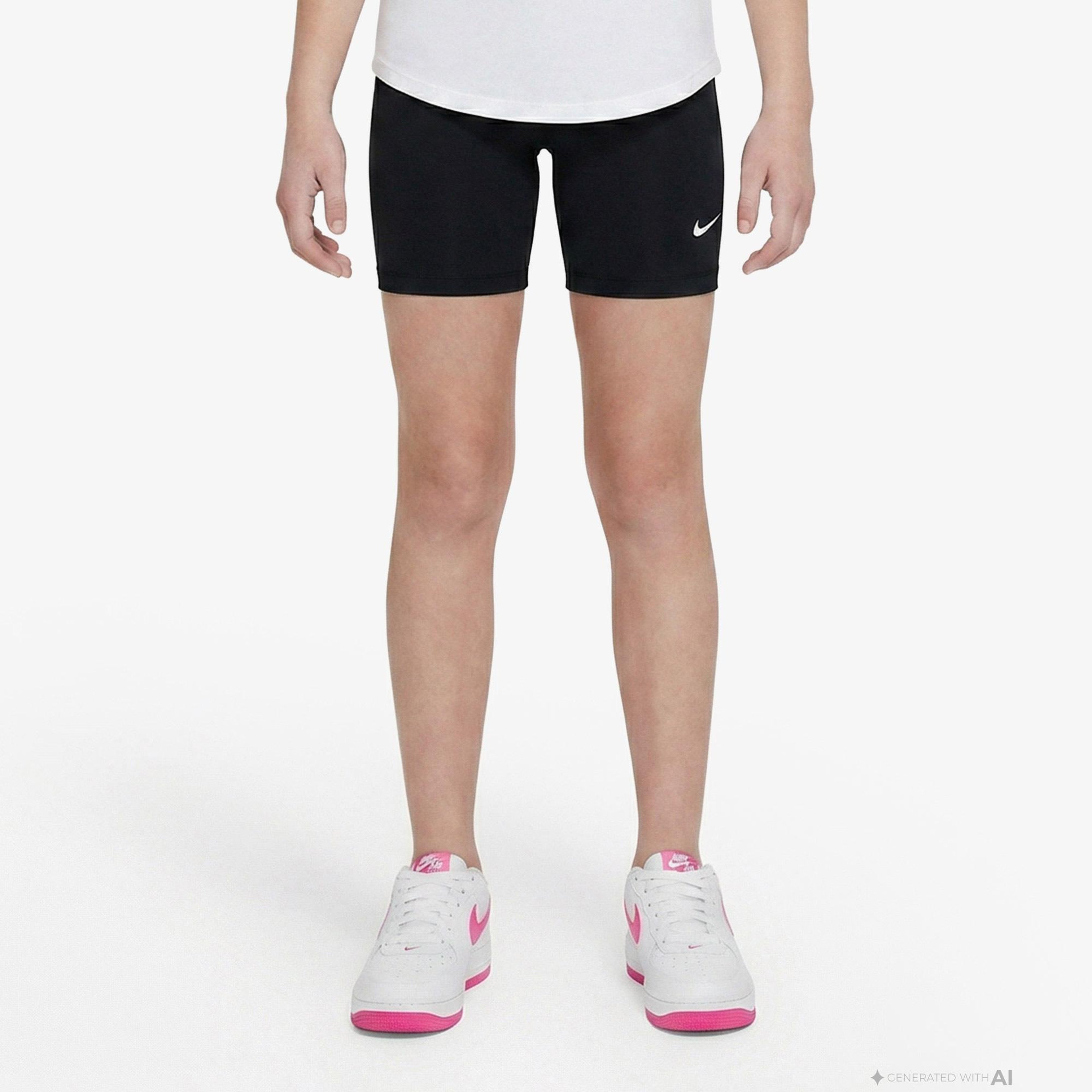 Nike Pro Dri-Fit 13 cm Çocuk Siyah Kısa Tayt