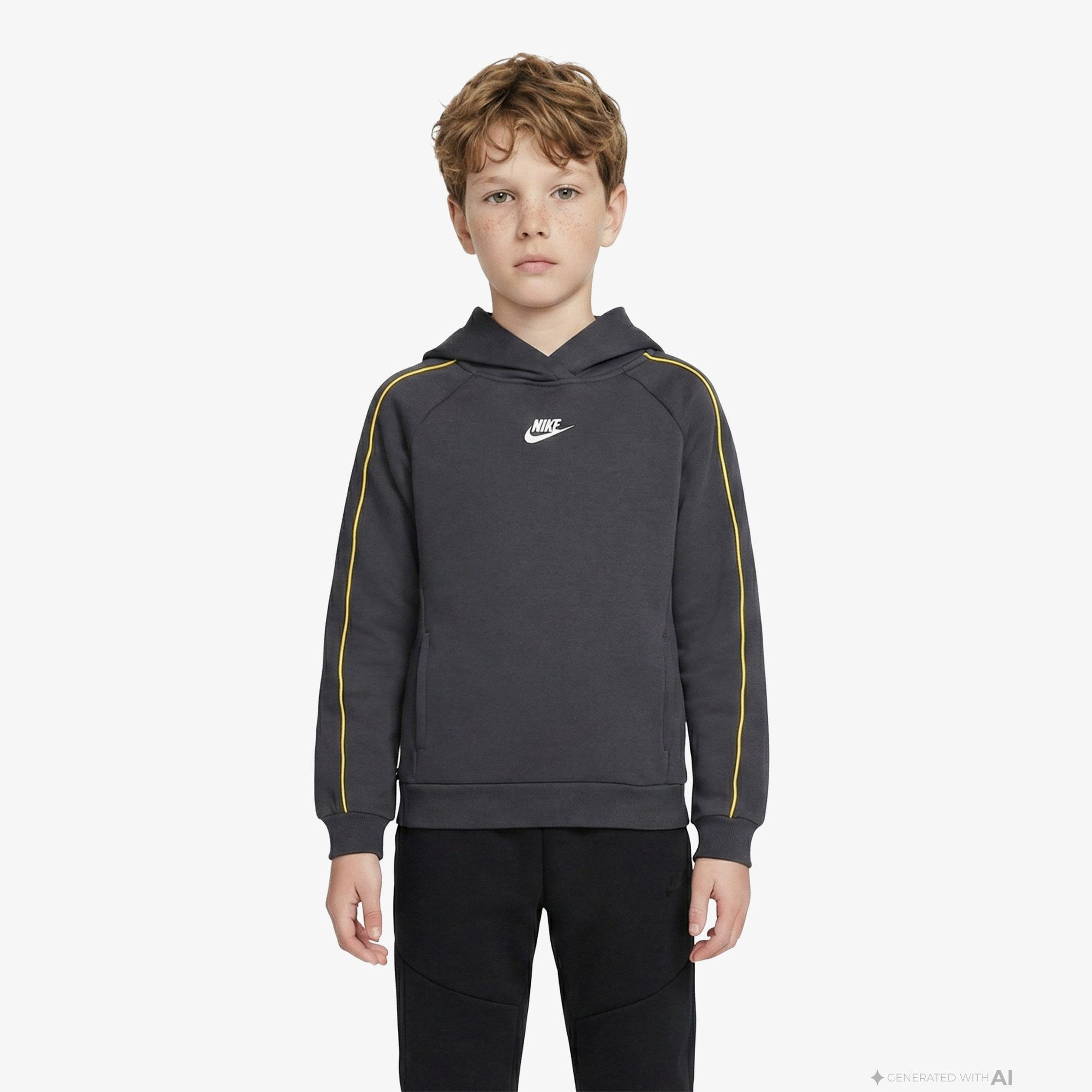 Nike Sportswear Club Fleece Çocuk Gri Eşofman Takımı