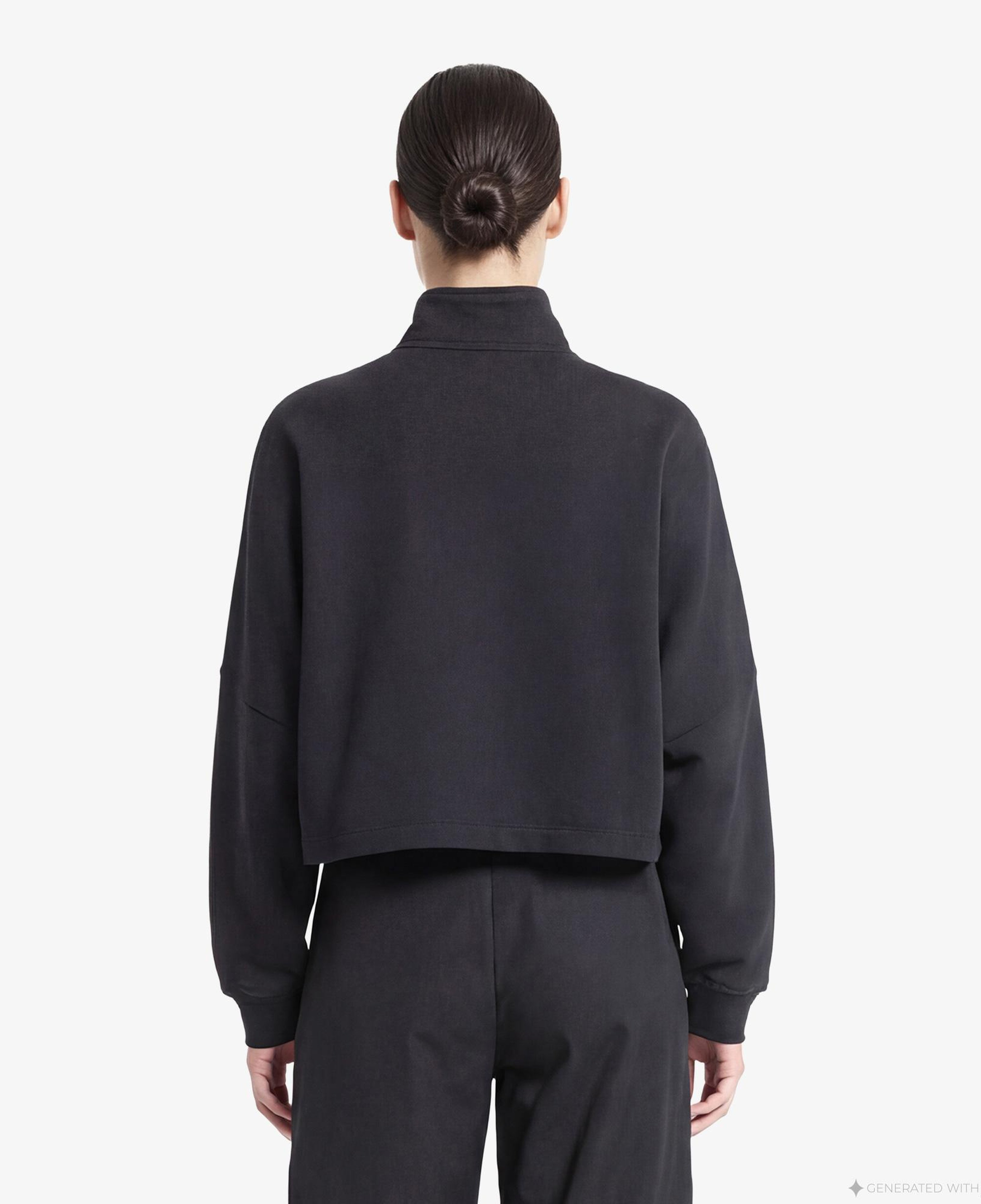 adidas Essentials Fleece 1/2 Zip Kadın Siyah Sweatshirt