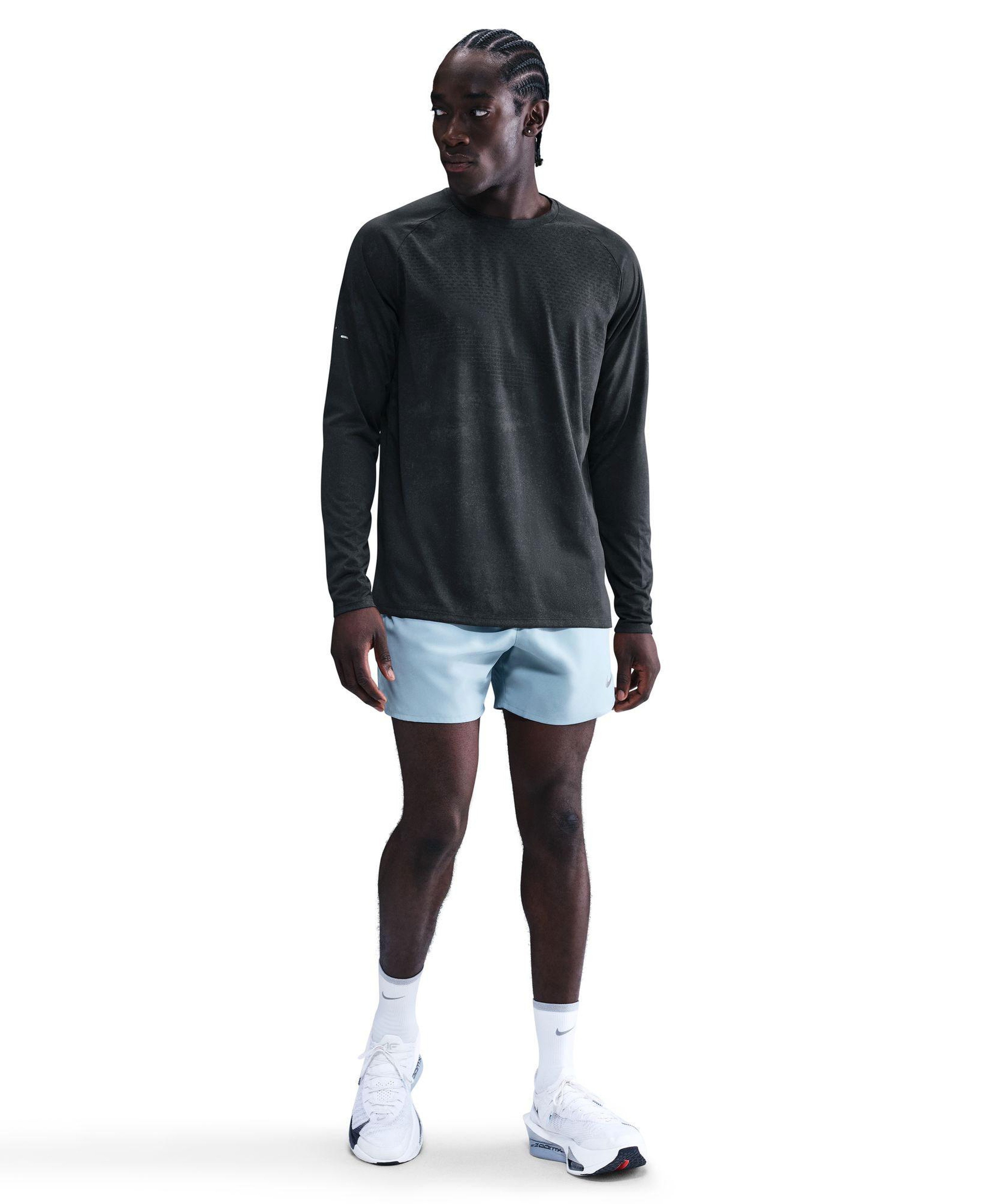 Nike Dri-Fit Stride Erkek Siyah Uzun Kollu T-Shirt