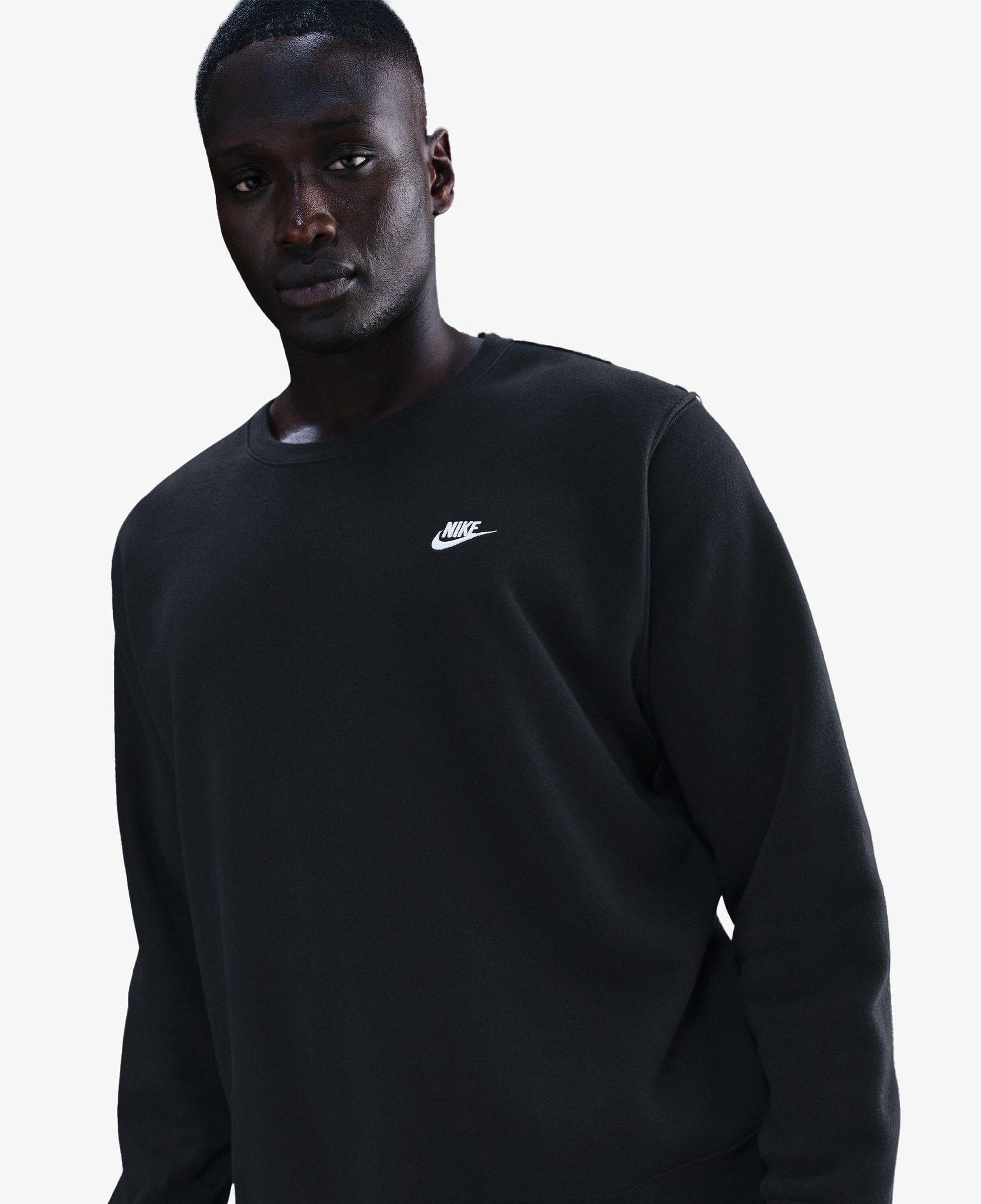 Nike Club Crew Erkek Siyah Sweatshirt