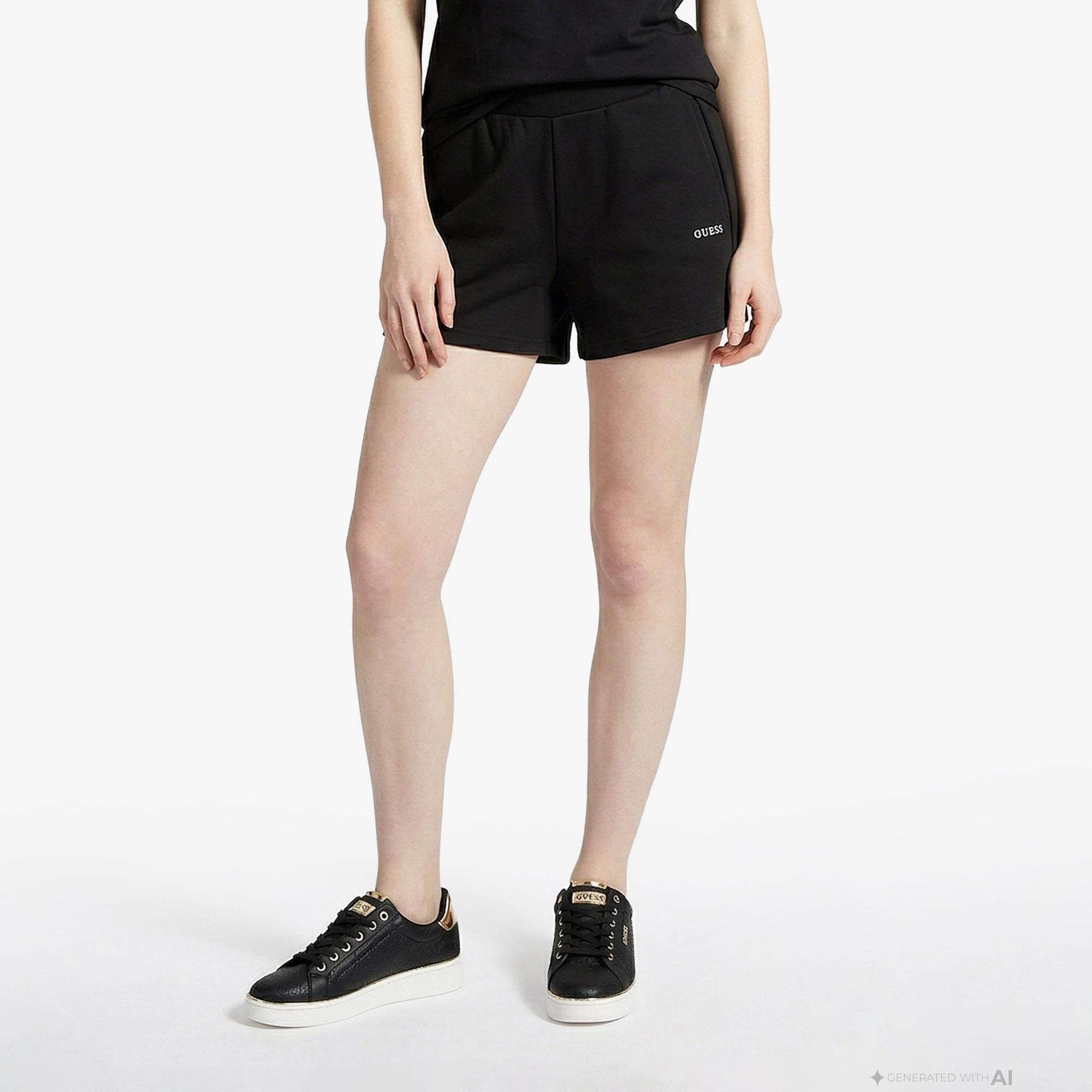 Guess Nat Aktif Scuba Regular Fit Kadın Siyah Şort