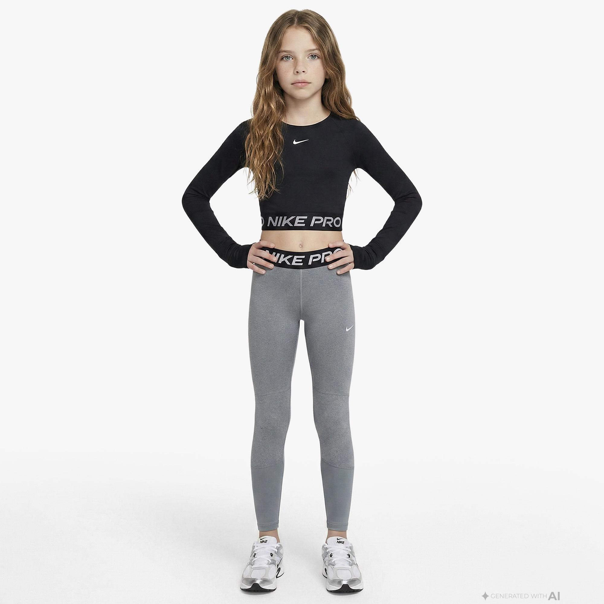 Nike Pro Legging Çocuk Gri Tayt