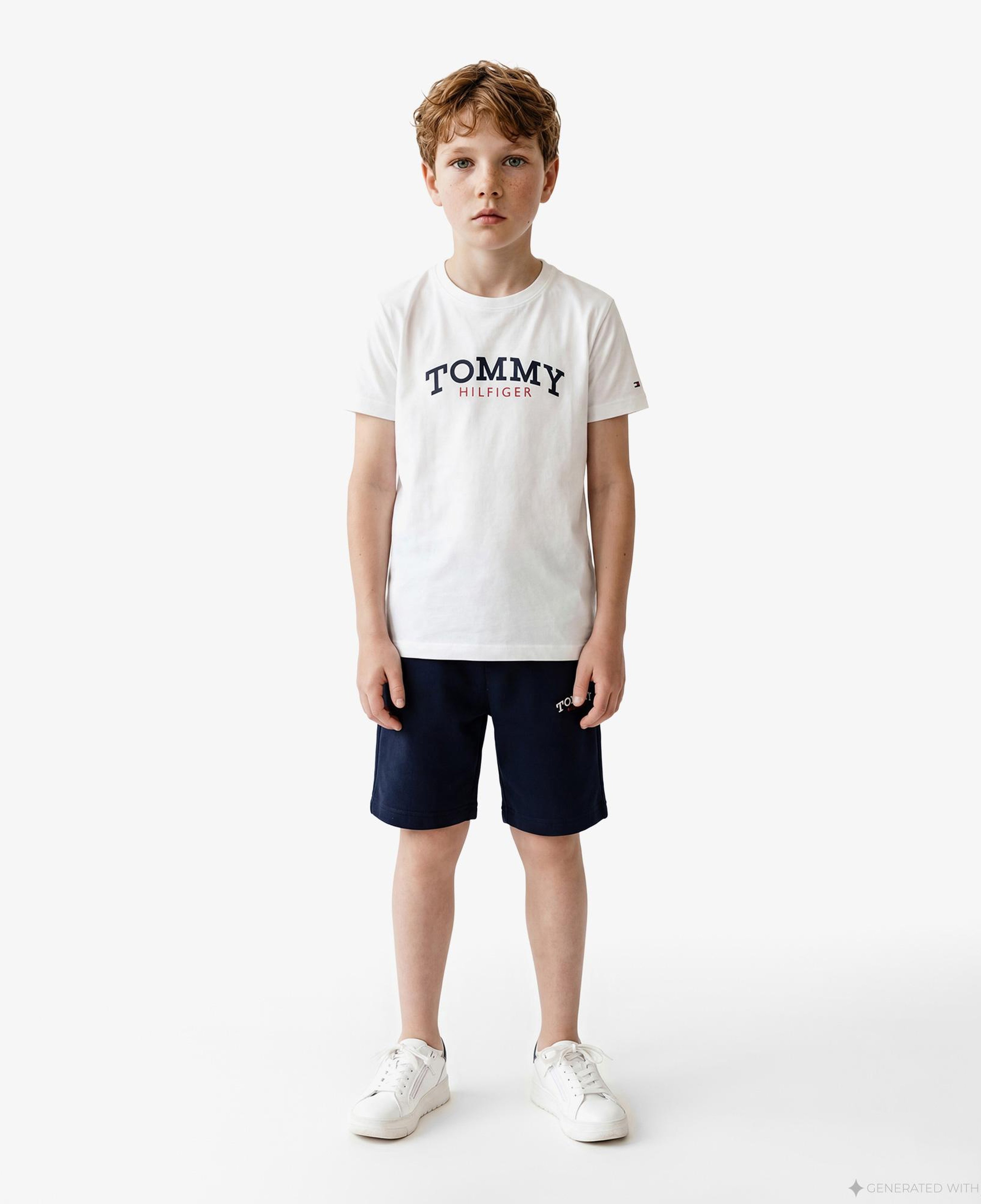 Tommy Hilfiger Graphic Çocuk Beyaz T-Shirt