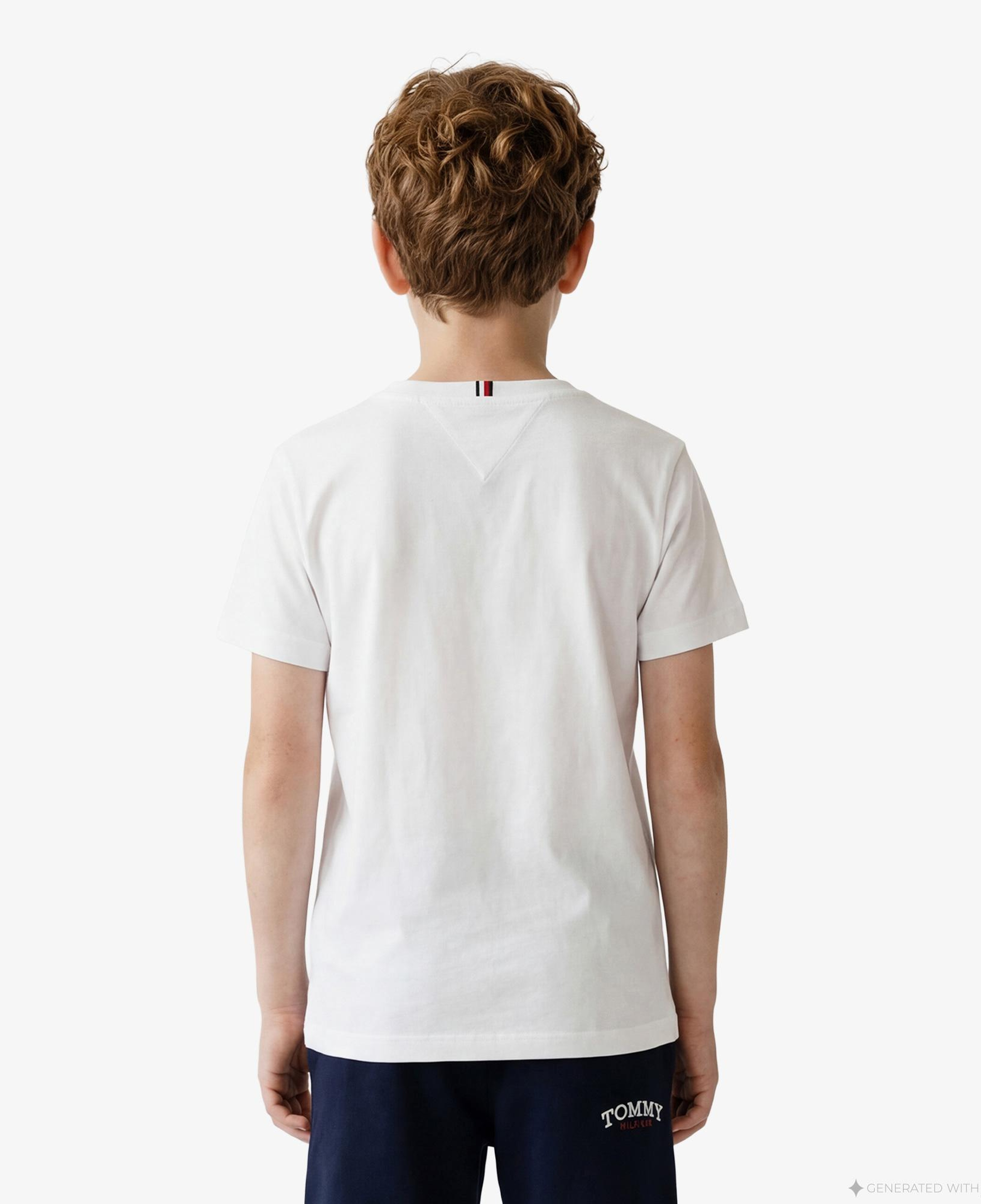 Tommy Hilfiger Graphic Çocuk Beyaz T-Shirt