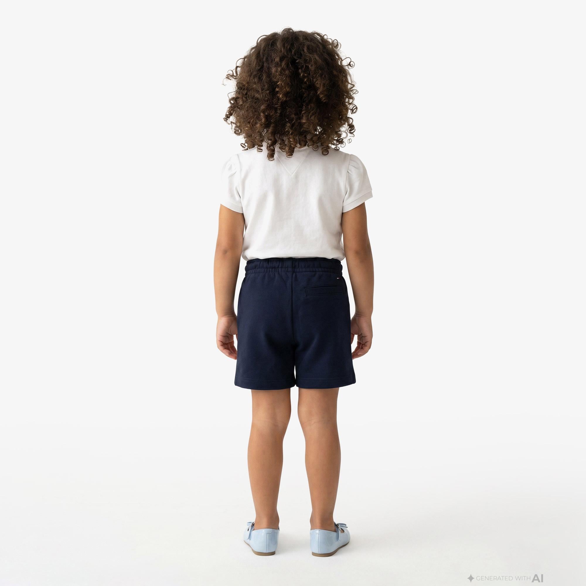 Tommy Hilfiger Little Çocuk Beyaz Polo Yaka T-Shirt