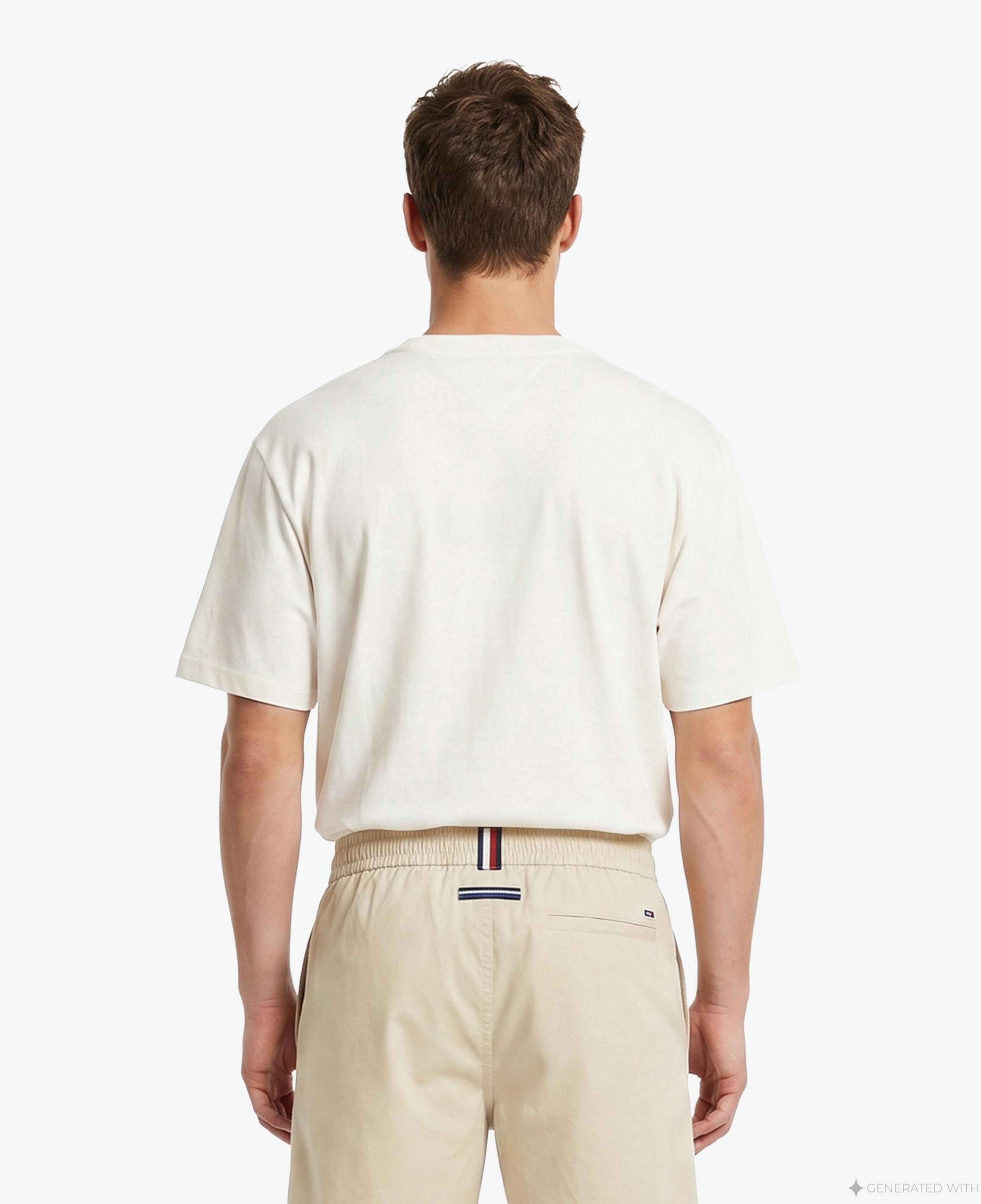 Tommy Hilfiger Erkek Beyaz T-Shirt