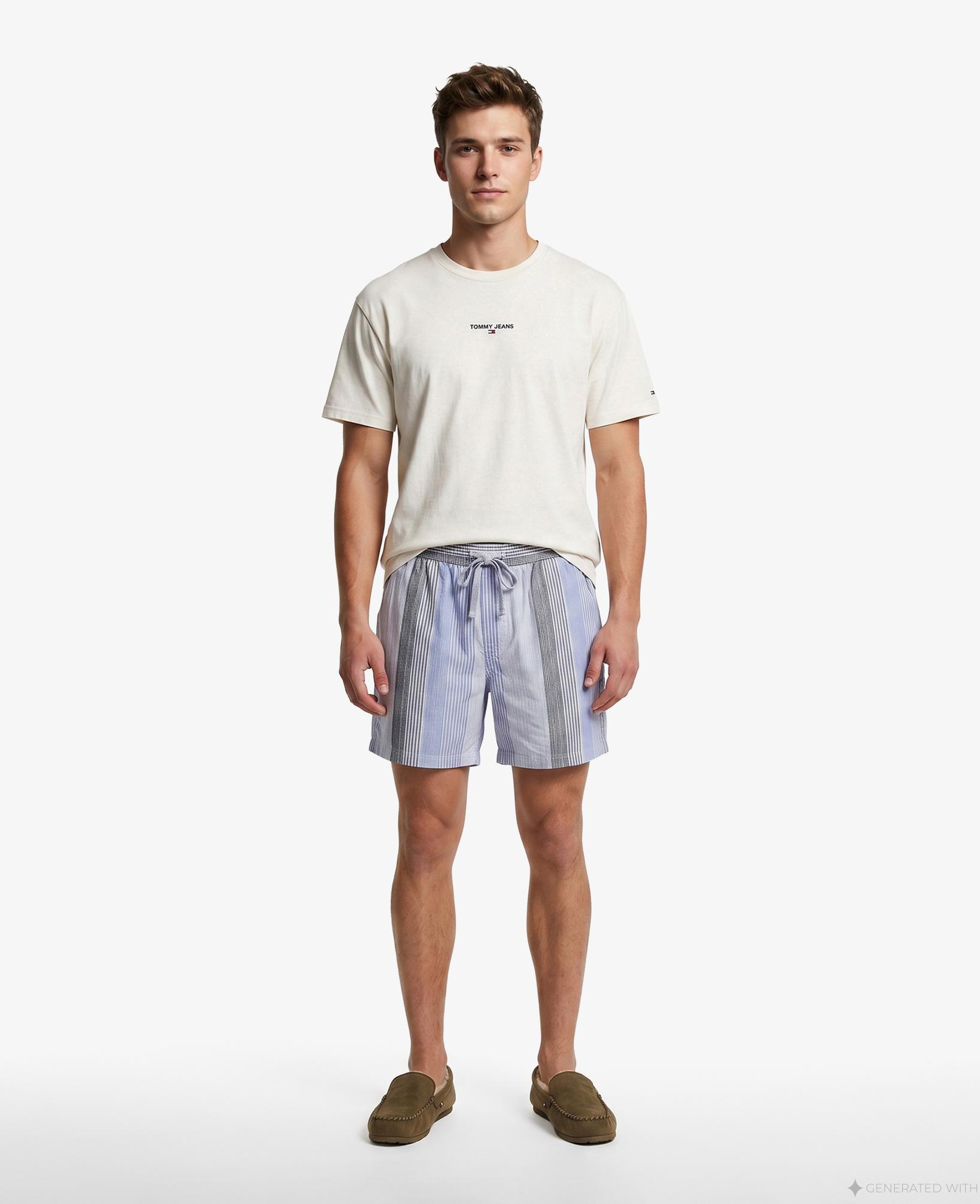 Tommy Hilfiger Textured Erkek Mavi Şort