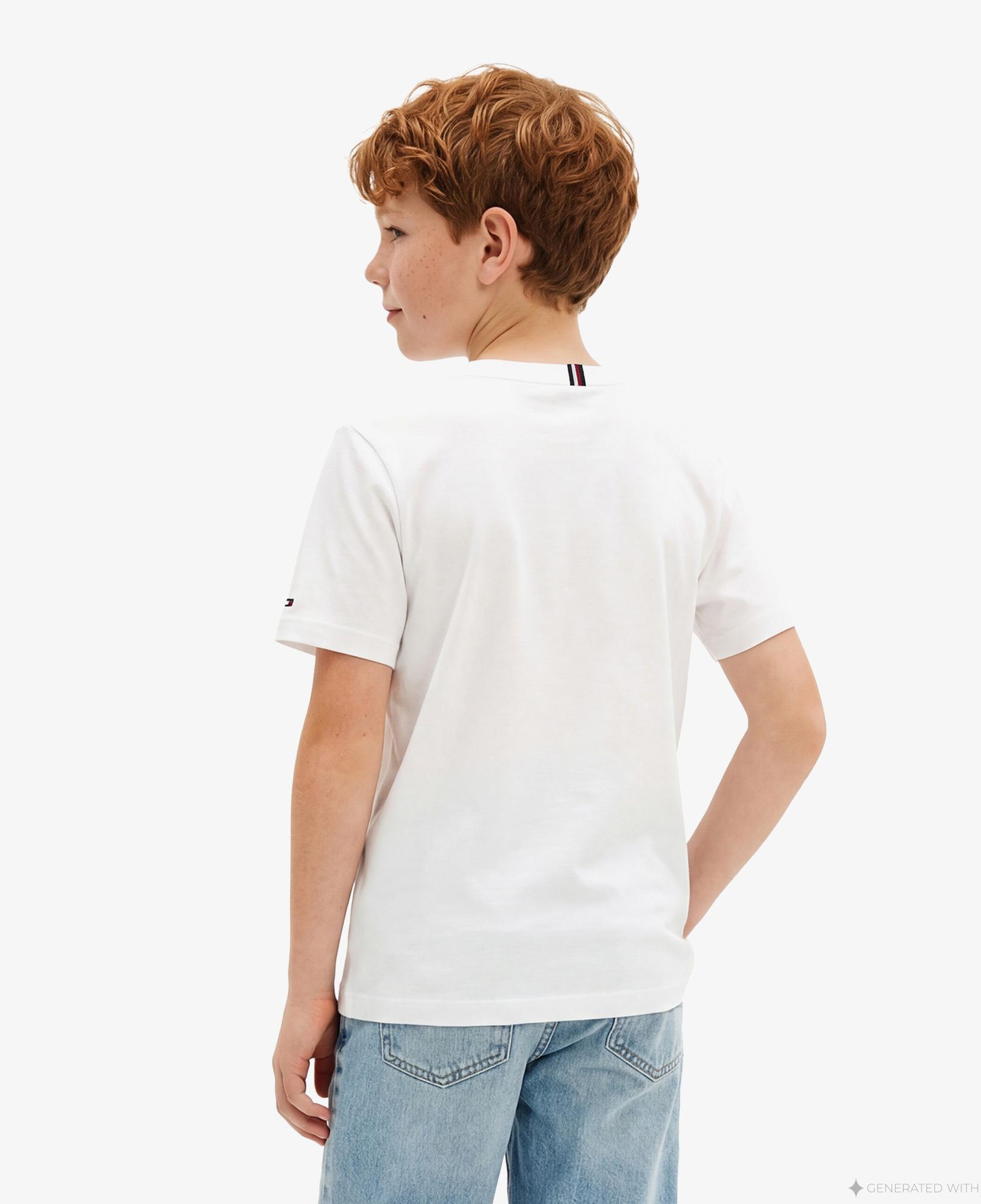 Tommy Hilfiger Heritage Çocuk Beyaz T-Shirt