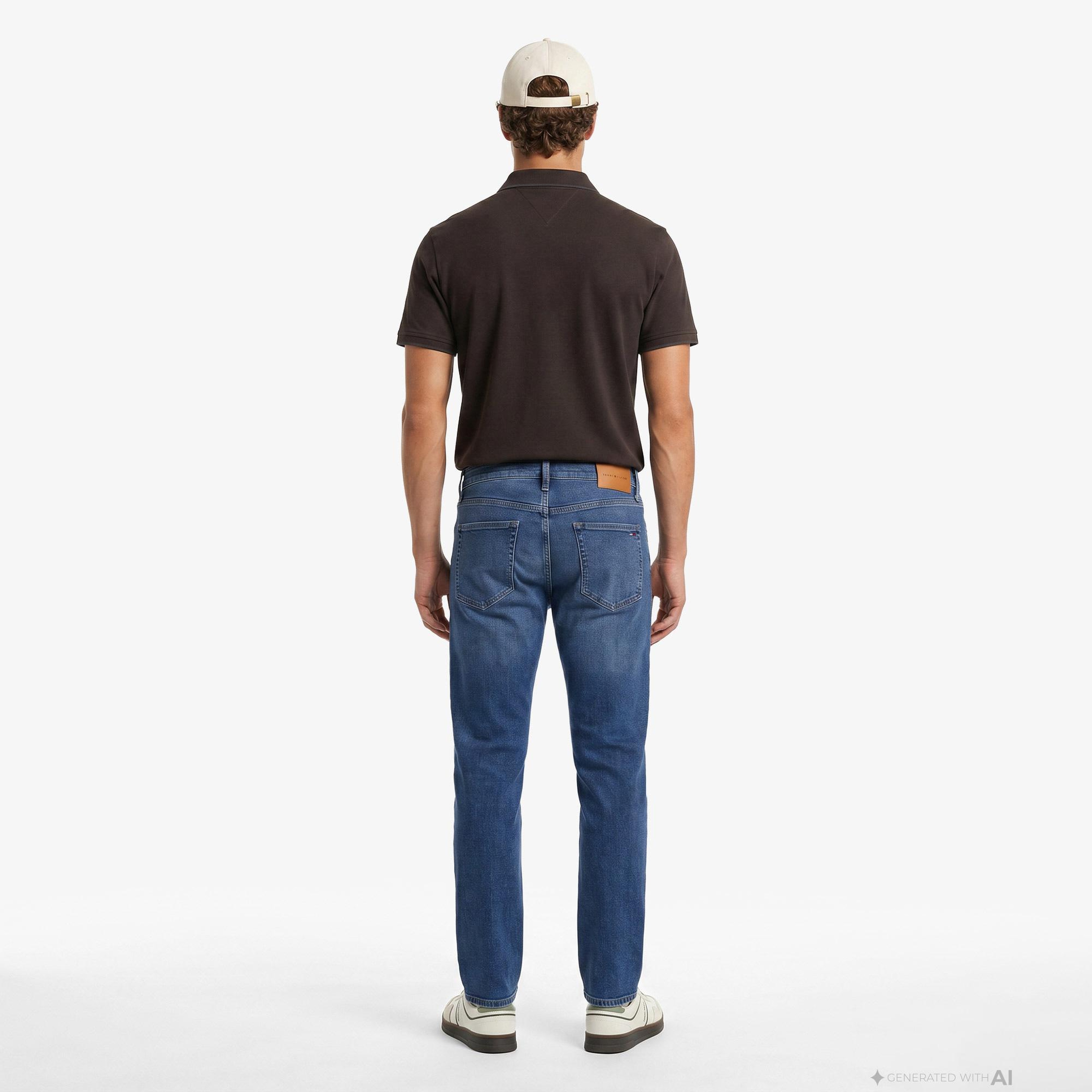 Tommy Hilfiger Denim Erkek Mavi Jean