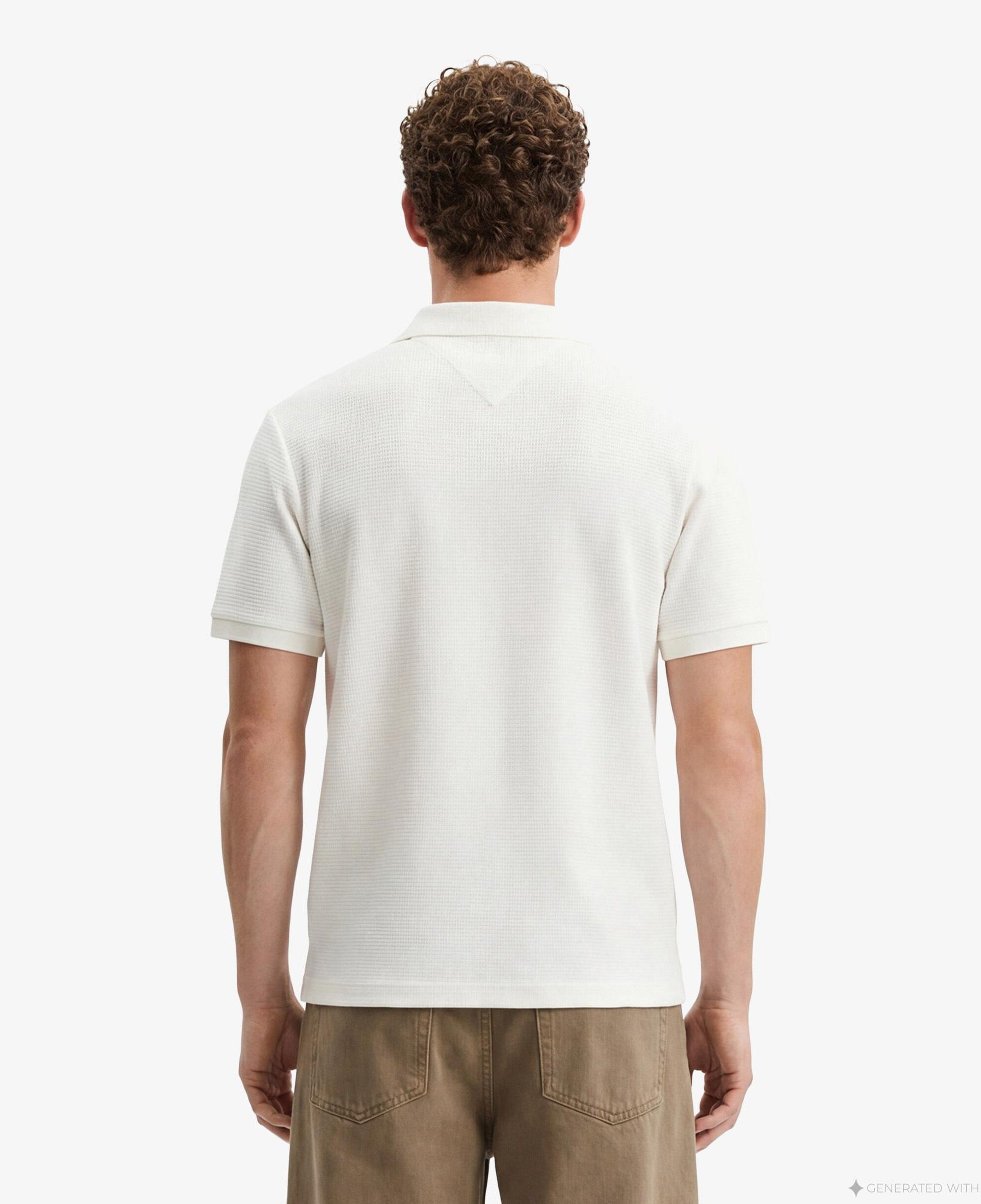 Tommy Hilfiger Performance Erkek Krem Rengi Polo Yaka T-Shirt