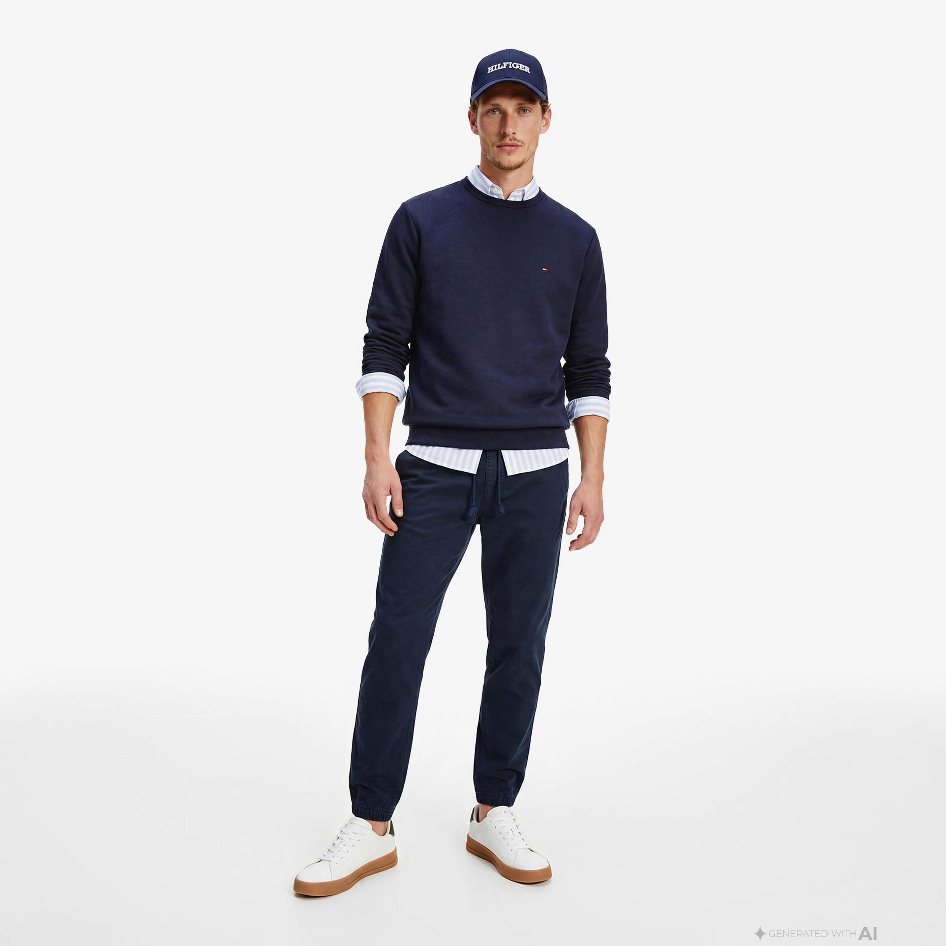 Tommy Hilfiger Scanton Erkek Lacivert Pantolon