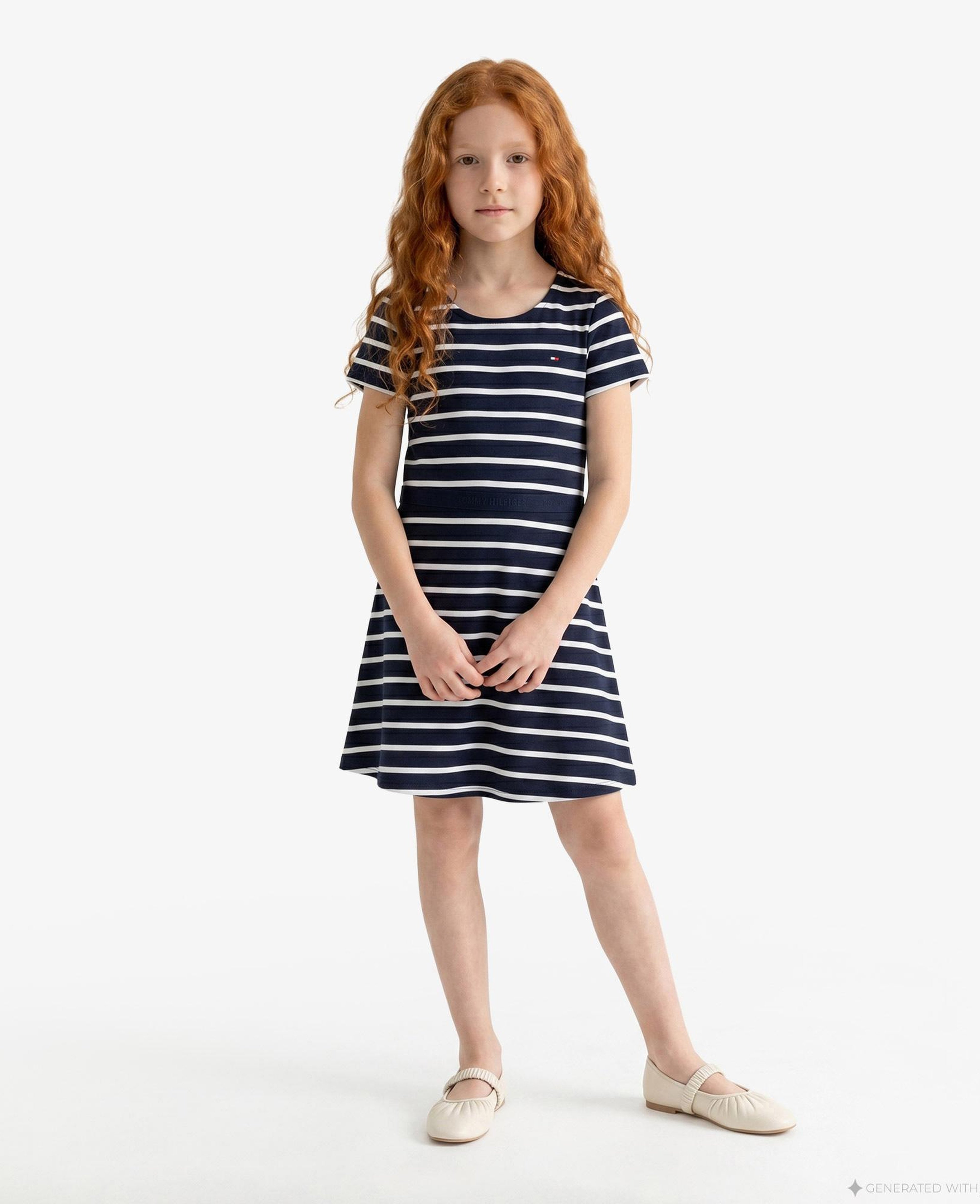 Tommy Hilfiger Essentials Modal Çocuk Lacivert Elbise