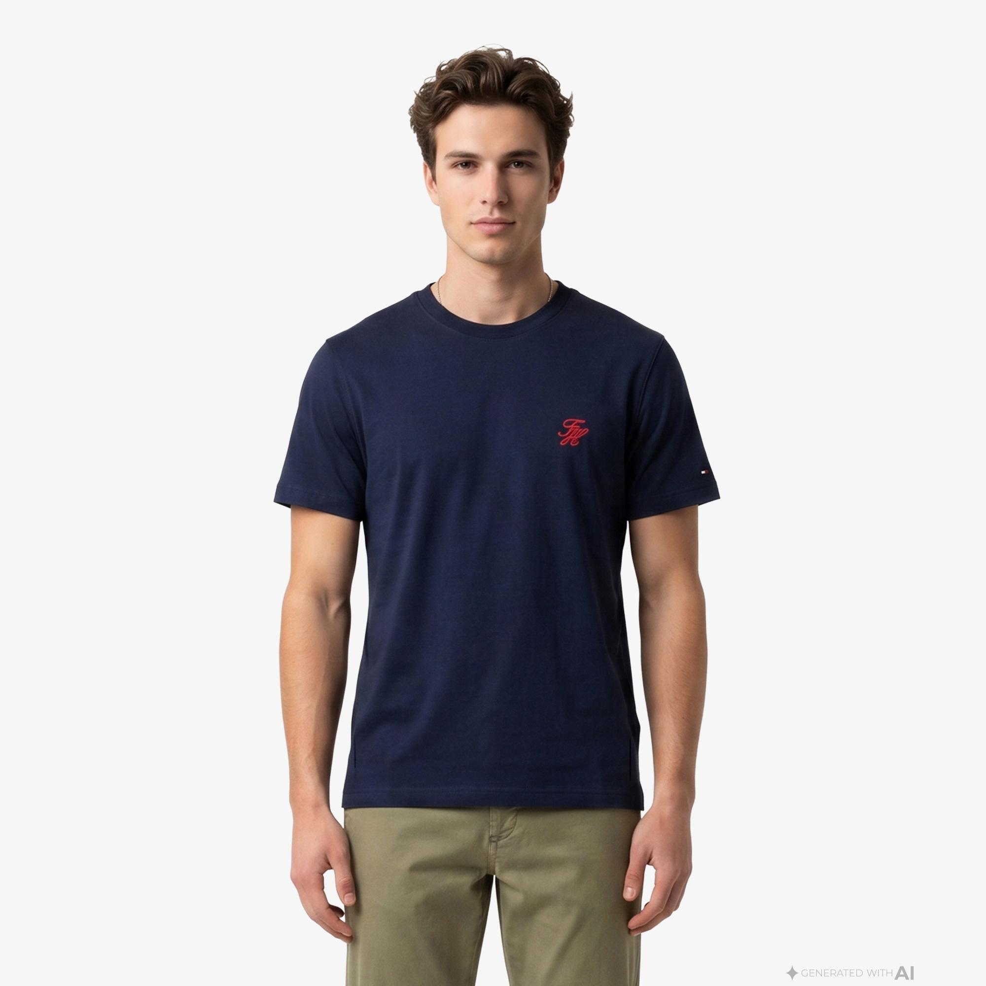 Tommy Hilfiger Swimshop Erkek Lacivert T-Shirt