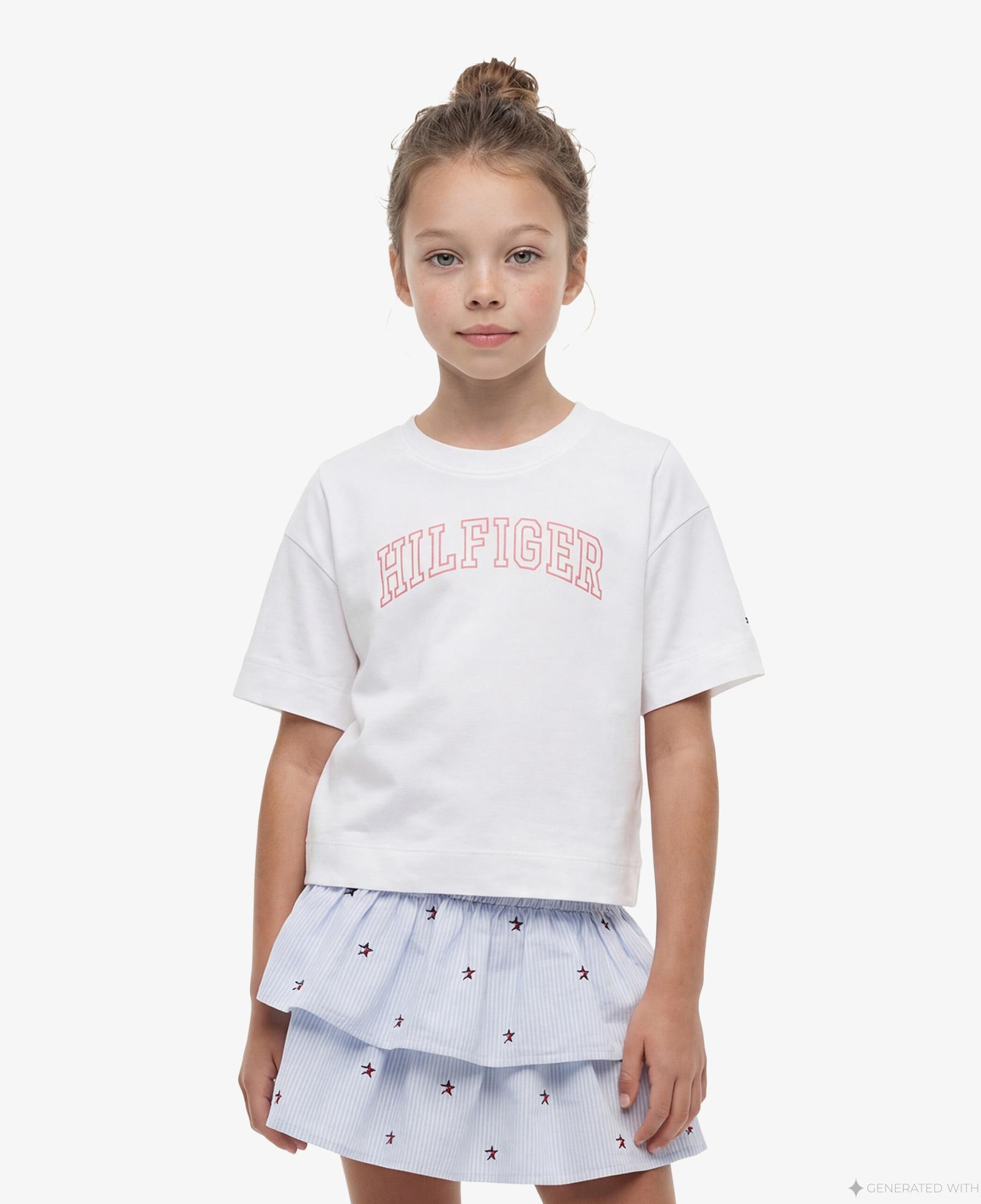 Tommy Hilfiger Varsity Çocuk Beyaz T-Shirt