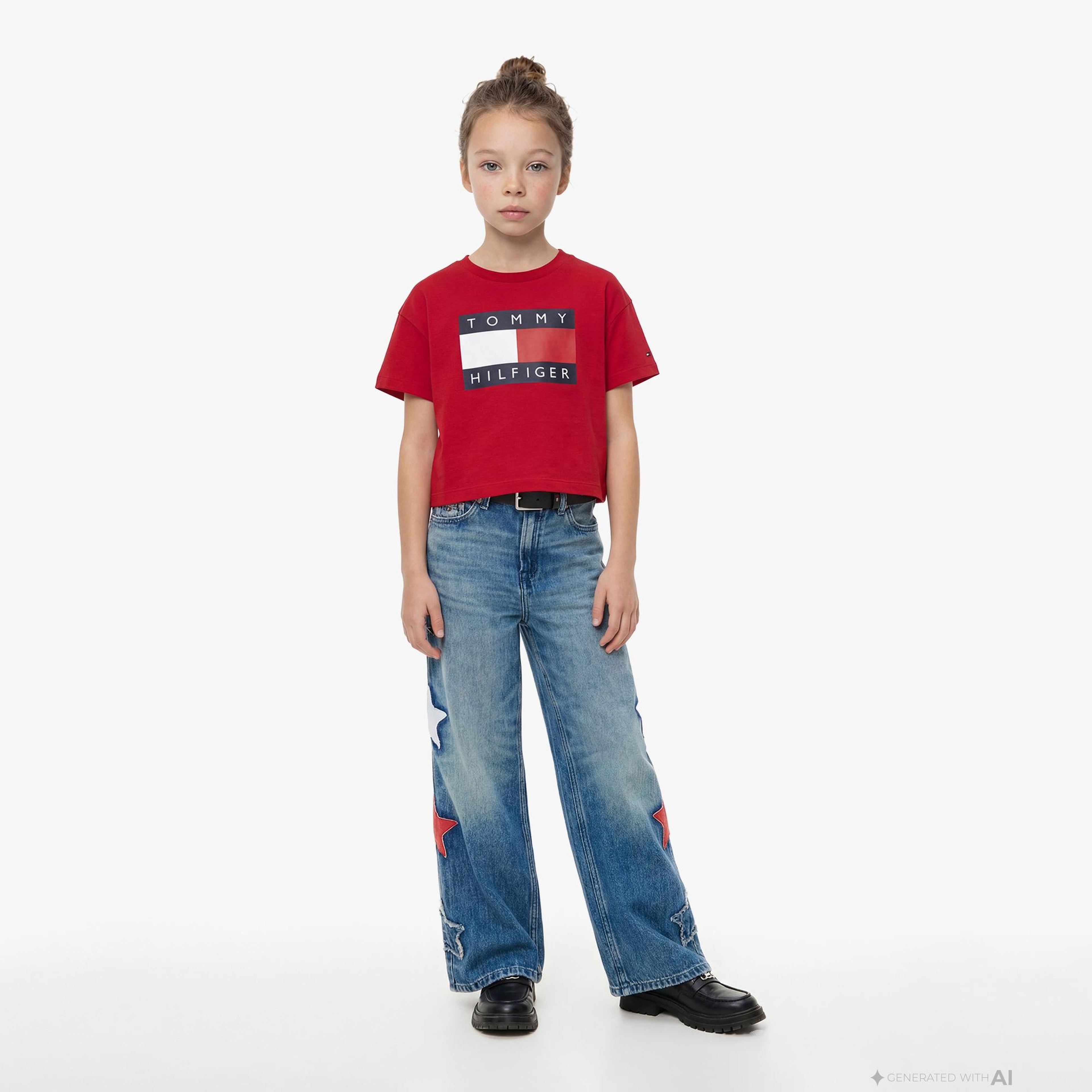 Tommy Hilfiger Heritage Çocuk Kırmızı T-Shirt