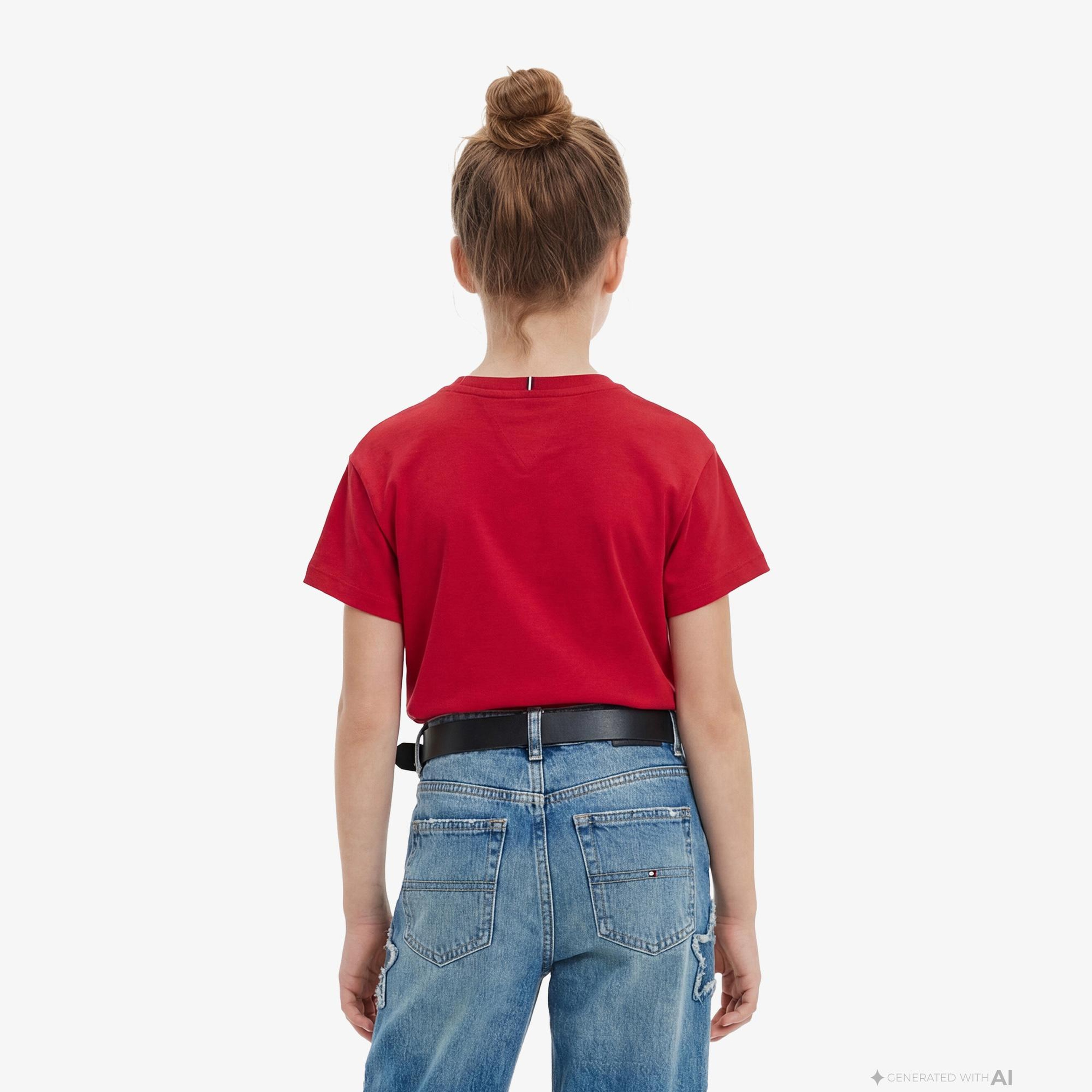 Tommy Hilfiger Heritage Çocuk Kırmızı T-Shirt