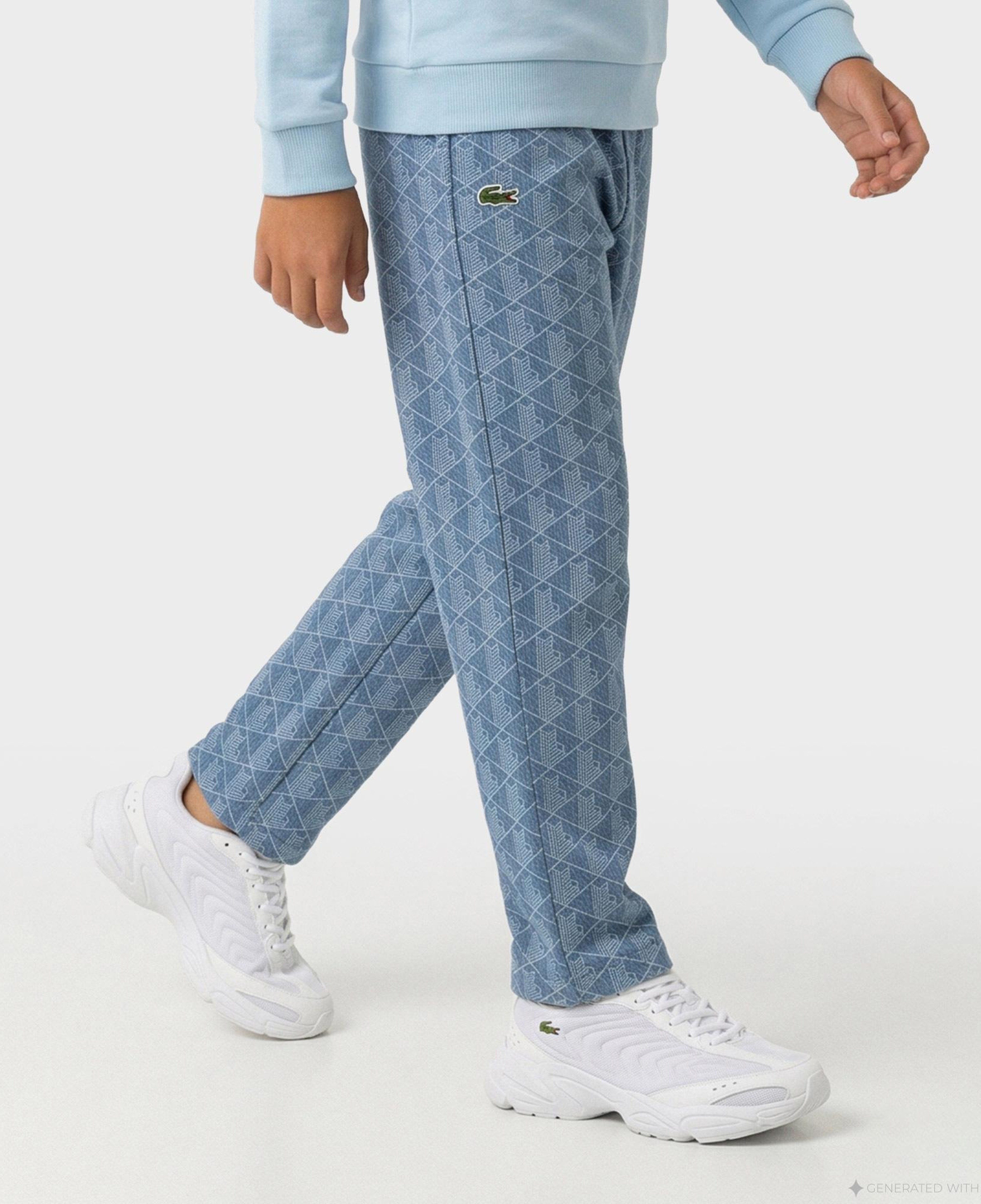 Çocuk Monogram Mavi Eşofman Altı