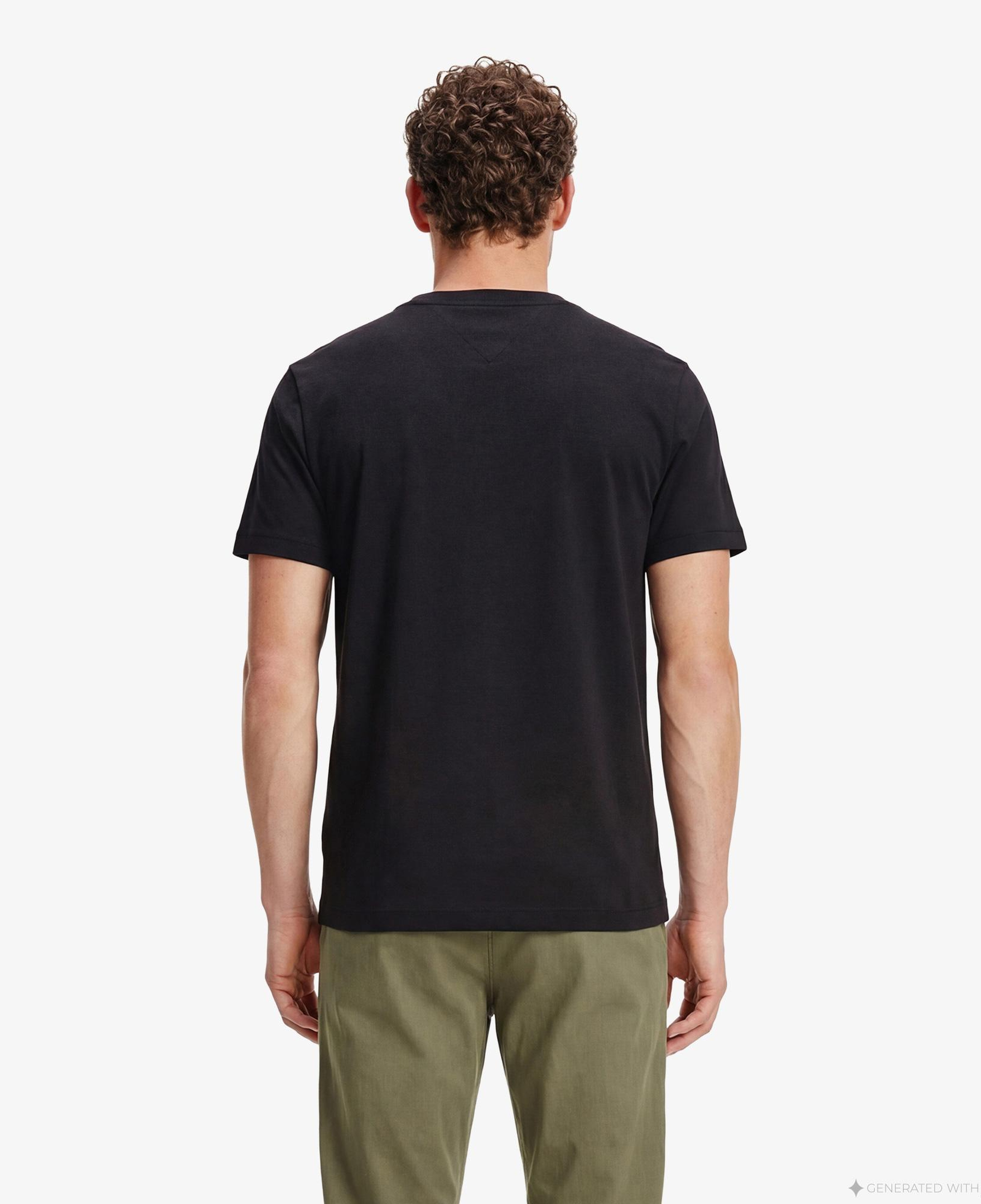 Tommy Hilfiger Elevated Essentials Erkek Siyah T-Shirt